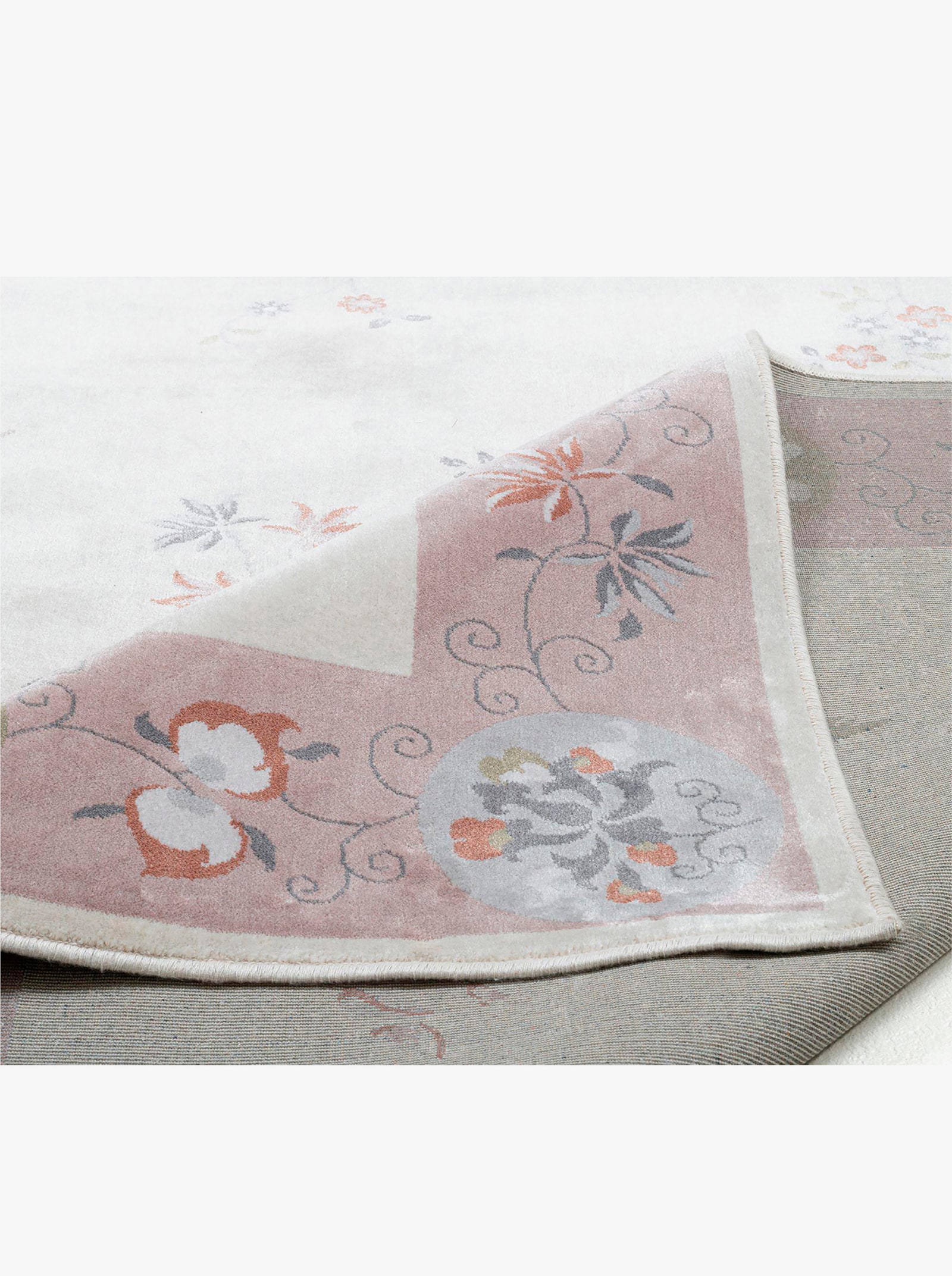 Theko Teppich - rosa