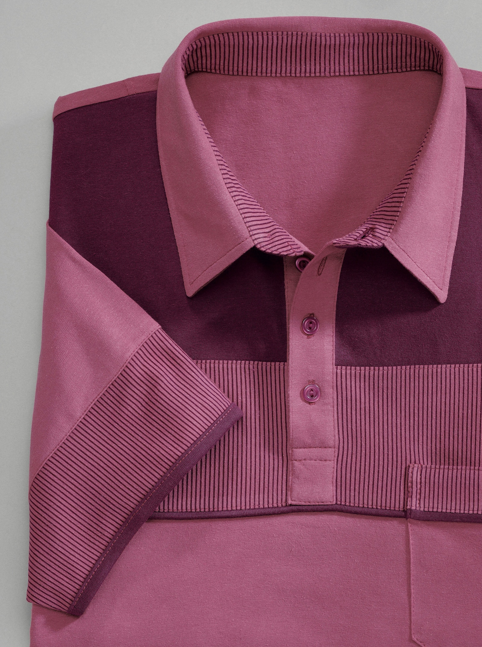 Catamaran Kortärmad Pikétröja - rosenträ