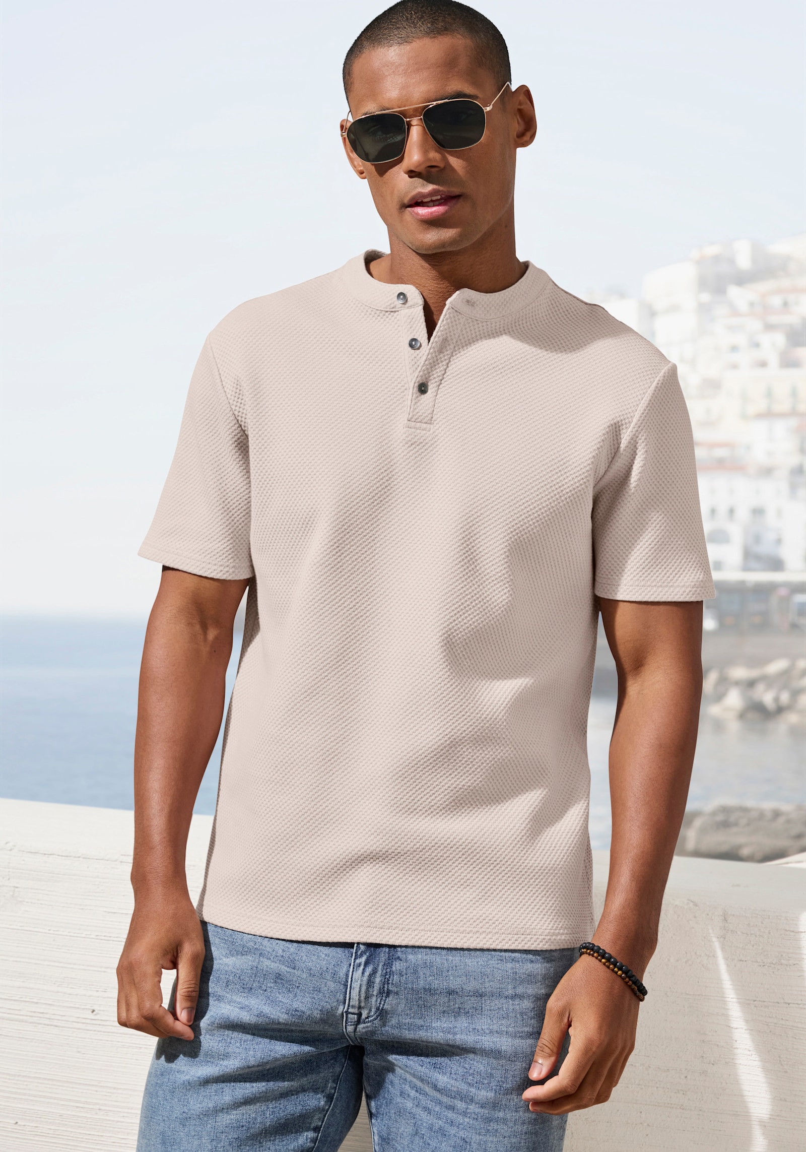 John Devin T-Shirt - creme