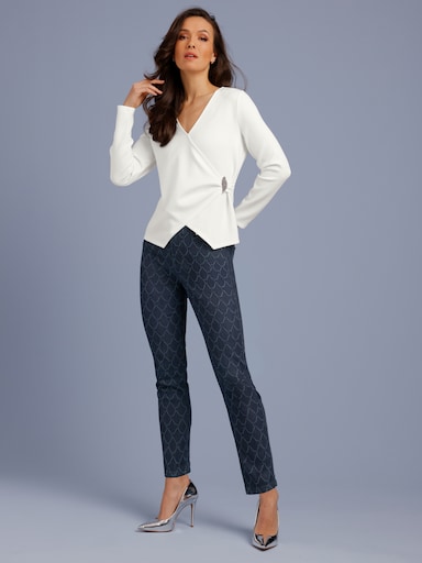 CREATION L PREMIUM V-Shirt - ecru