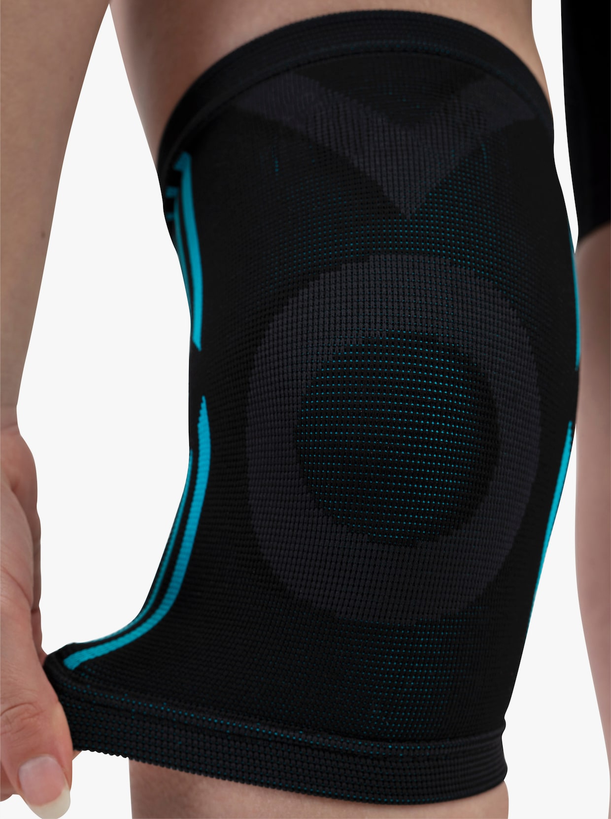 Elastische Kniebandage - schwarz