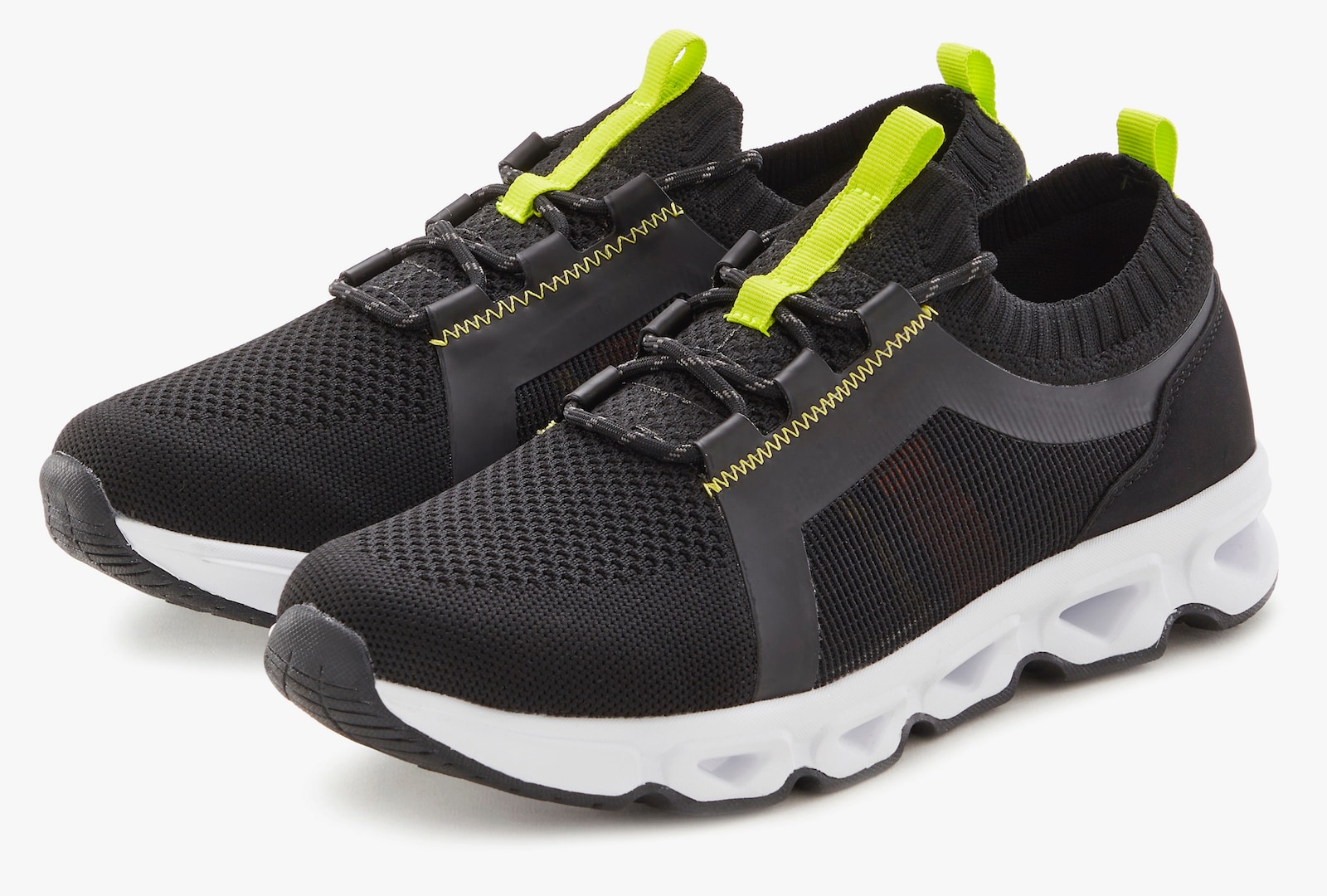 John Devin Sneaker - schwarz/neon