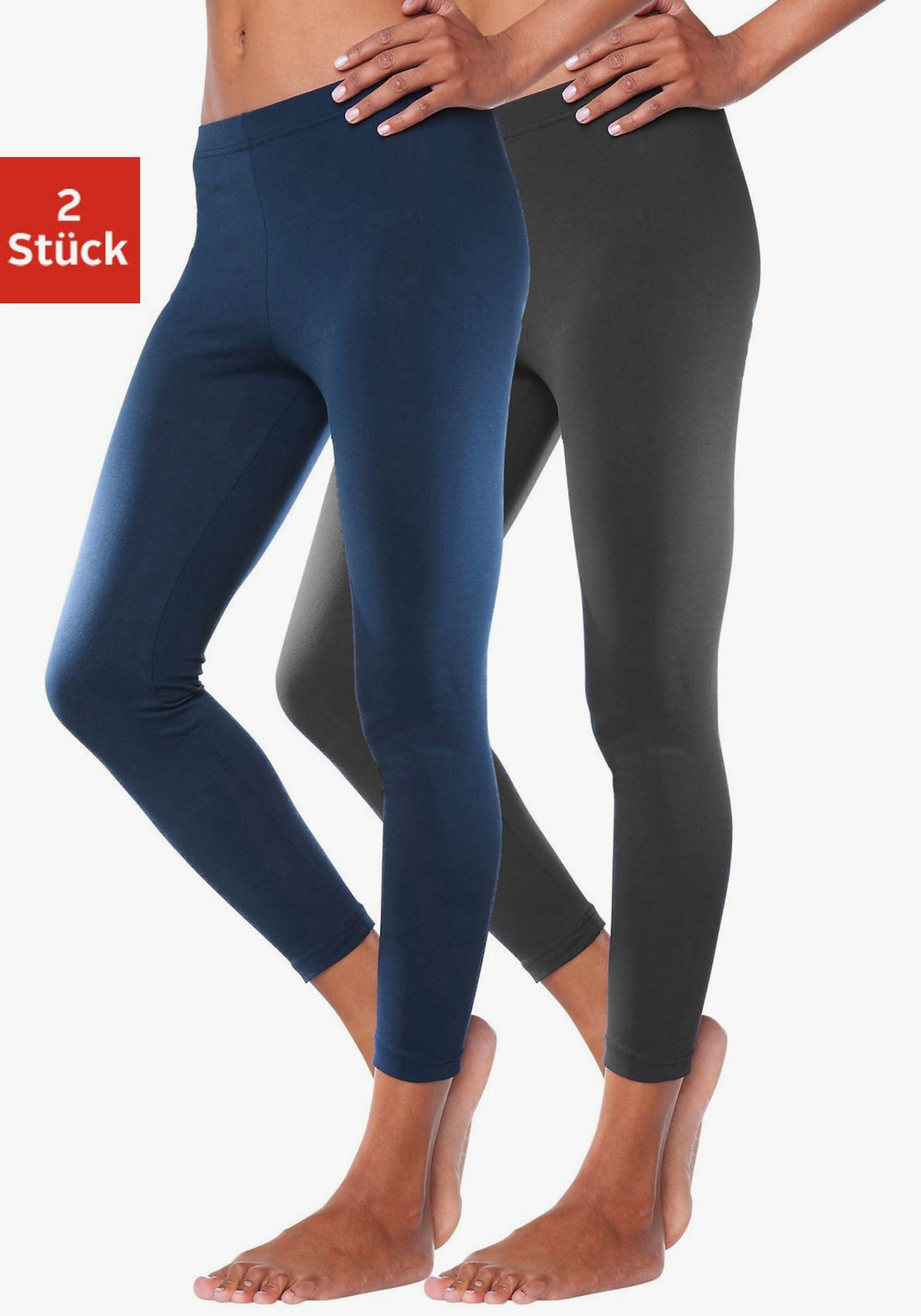 vivance active Leggings - navy, schwarz