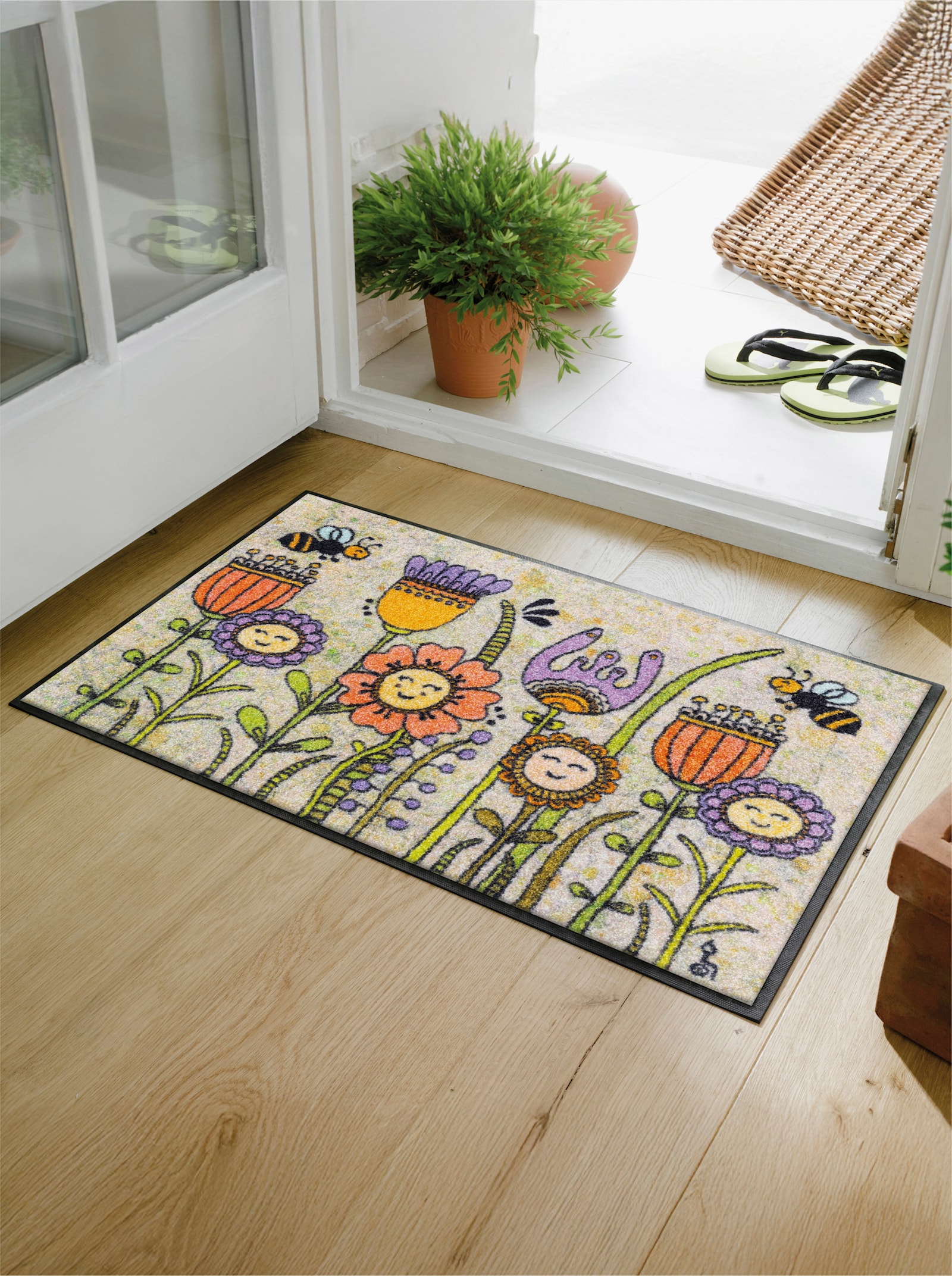 wash+dry by Kleen-Tex Fußmatte - beige-bunt