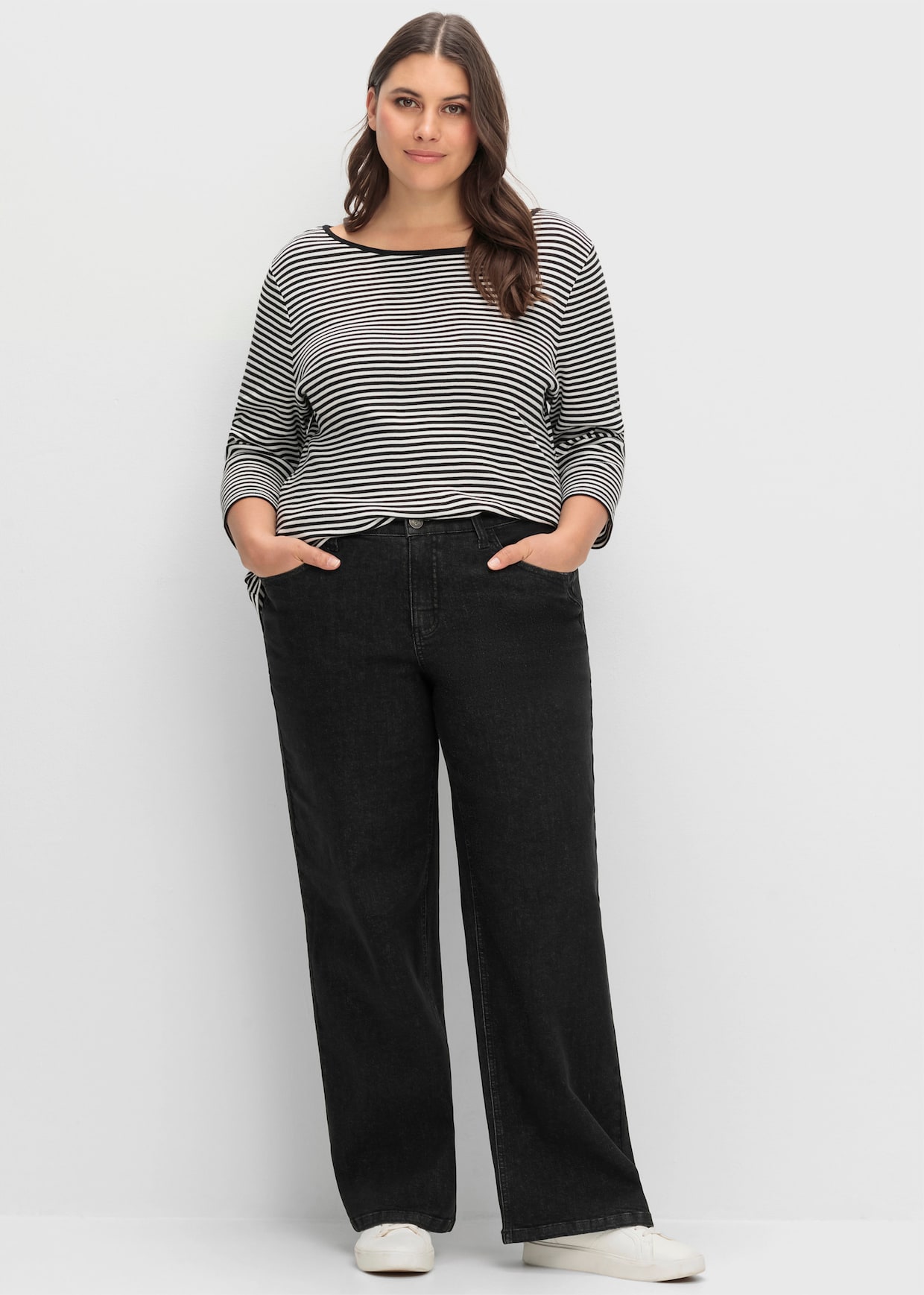 sheego jeans - black denim