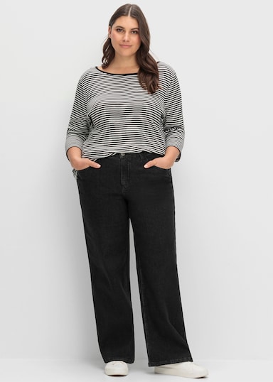 sheego Jeans - black denim