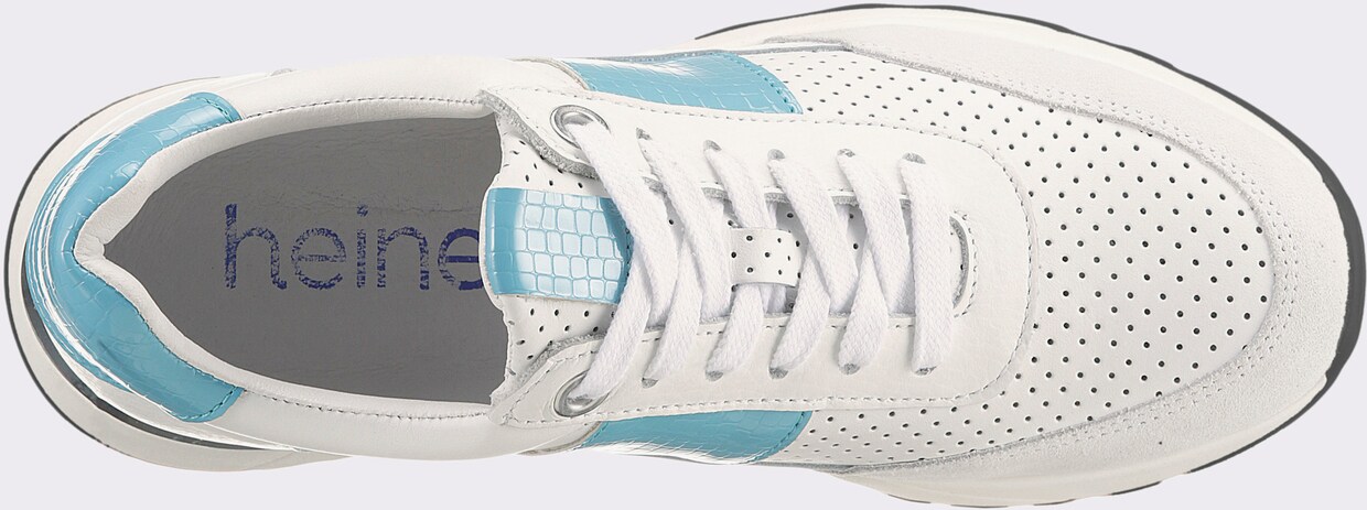 heine Sneaker - wit/turquoise