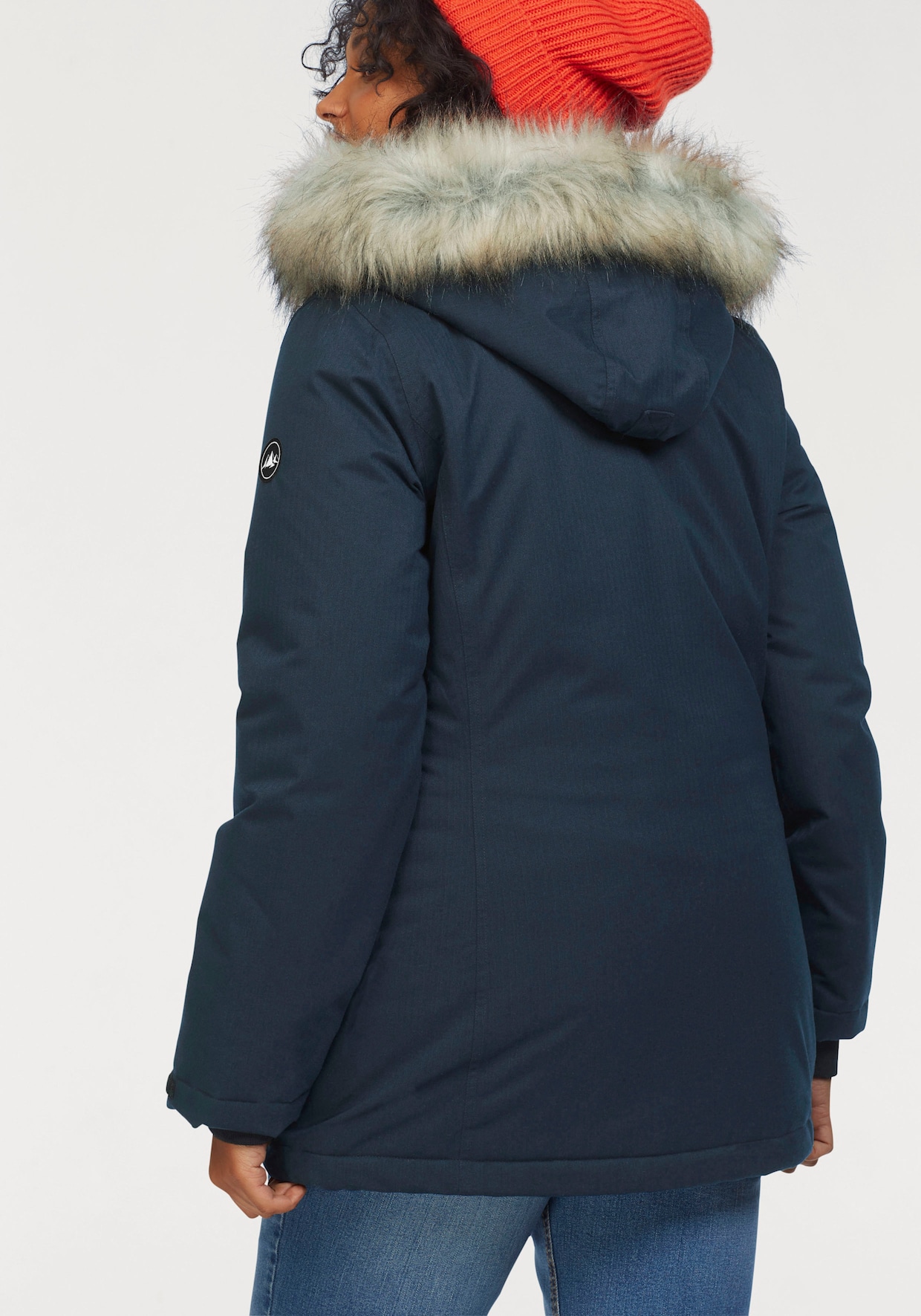 Funktionsparka - marine-meliert