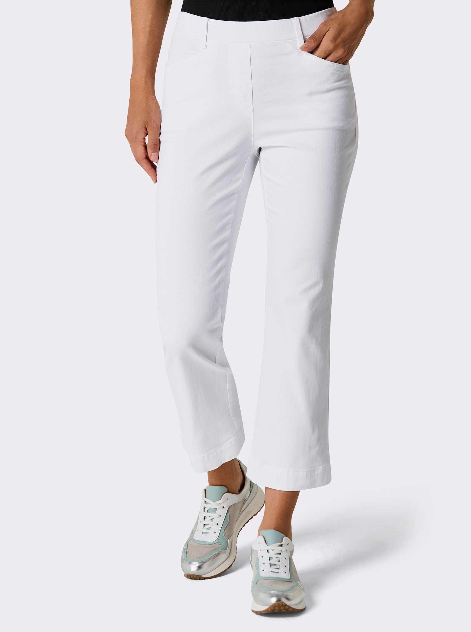 Ascari Schlupfjeans in 7/8-Länge - weiß