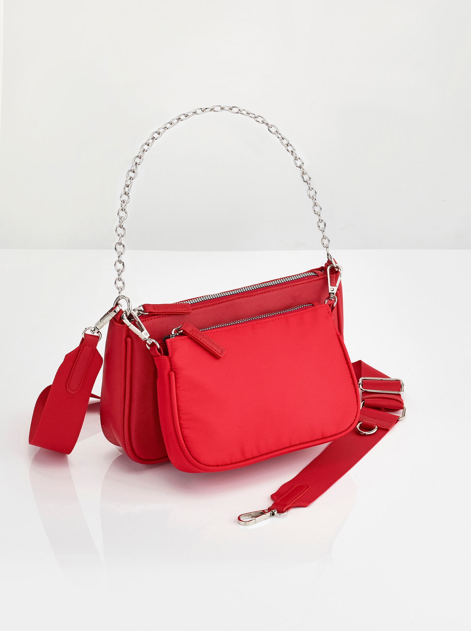 2-tlg. Taschenset - rot