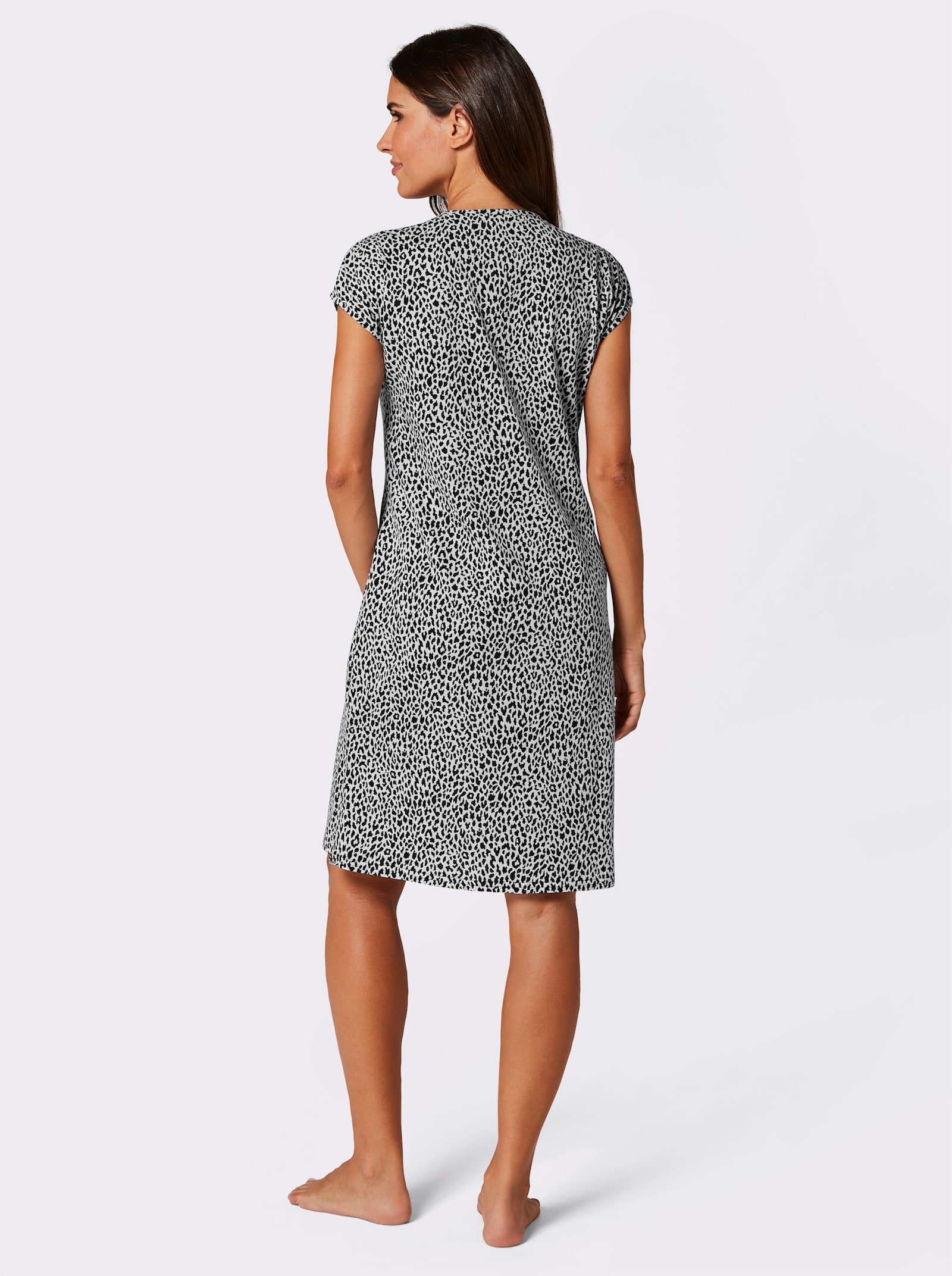 Robe d'été avec motif animal - noir-blanc