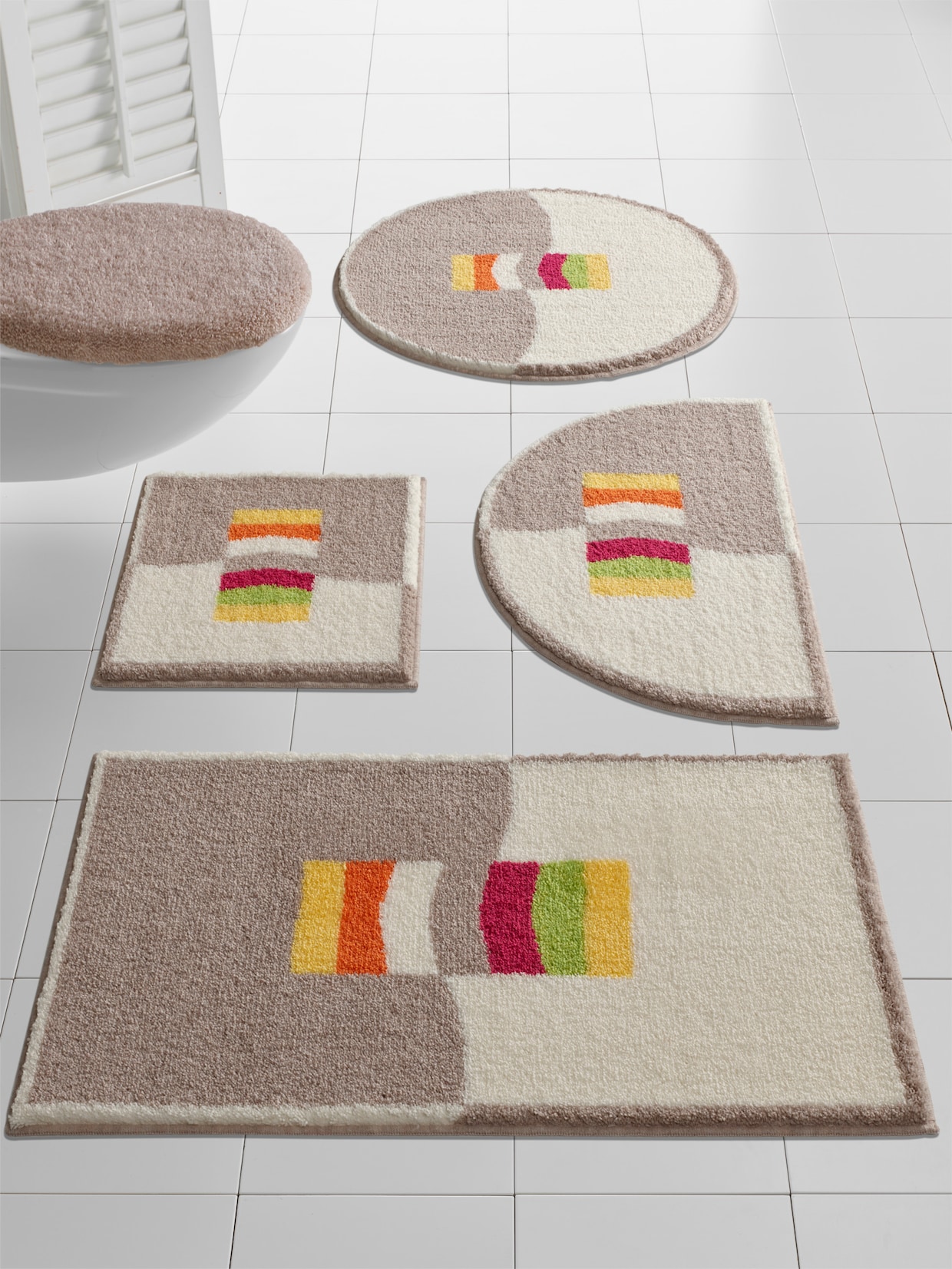Grund Badkamergarnituur - beige/offwhite