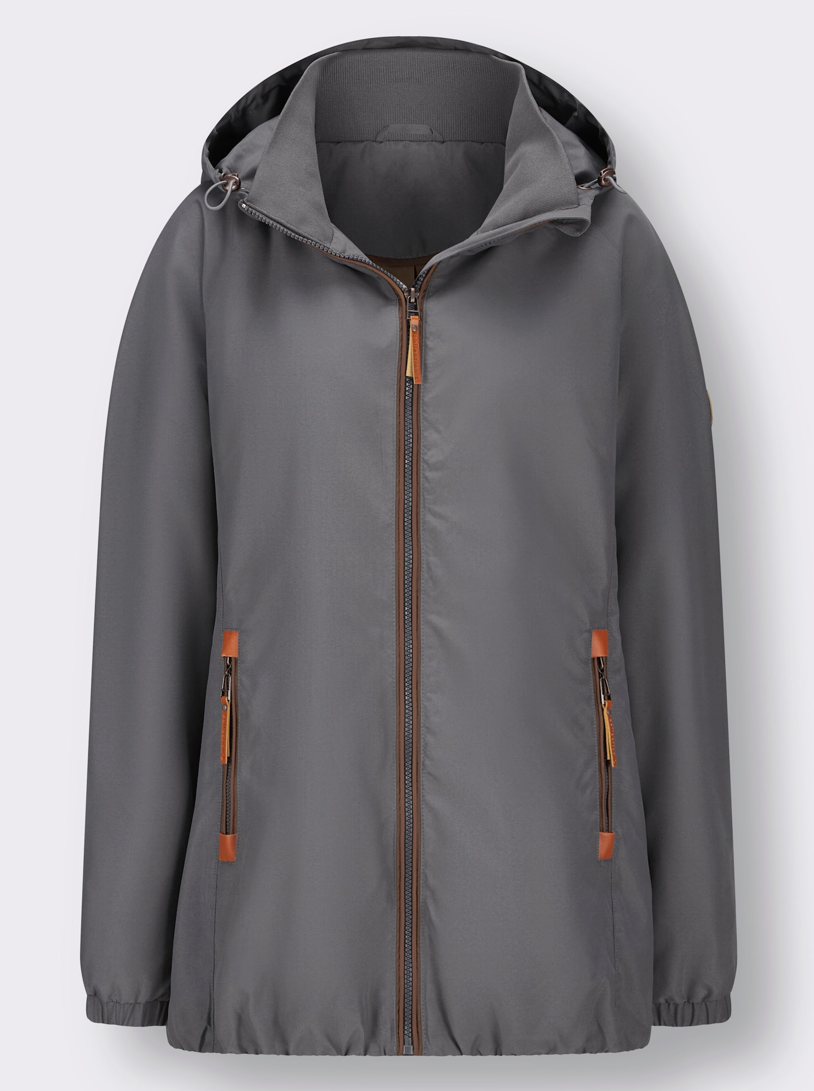 Übergangsjacke in Microfaser-Qualität - anthrazit