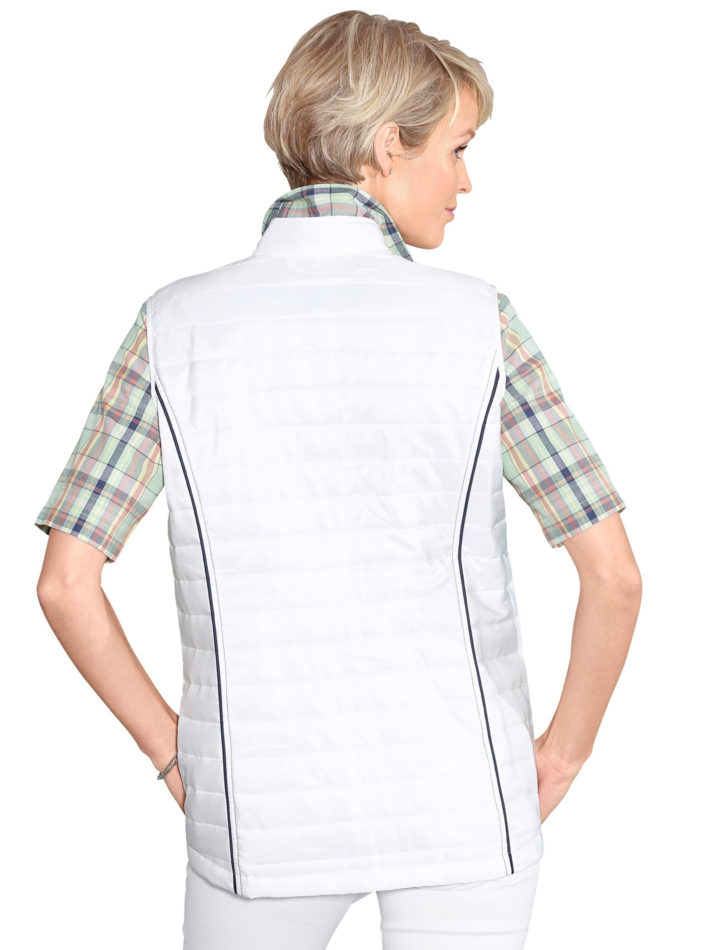 Weste - weiß-marine