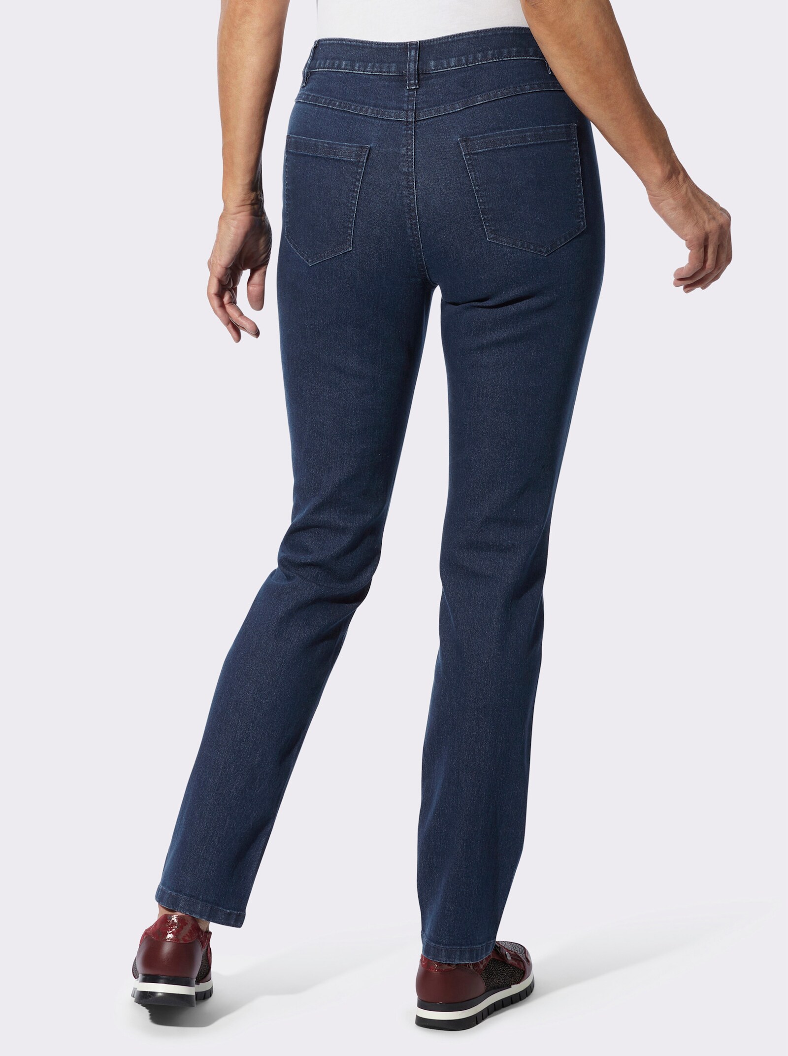 Jeans in Used-Optik - blue-stone-washed