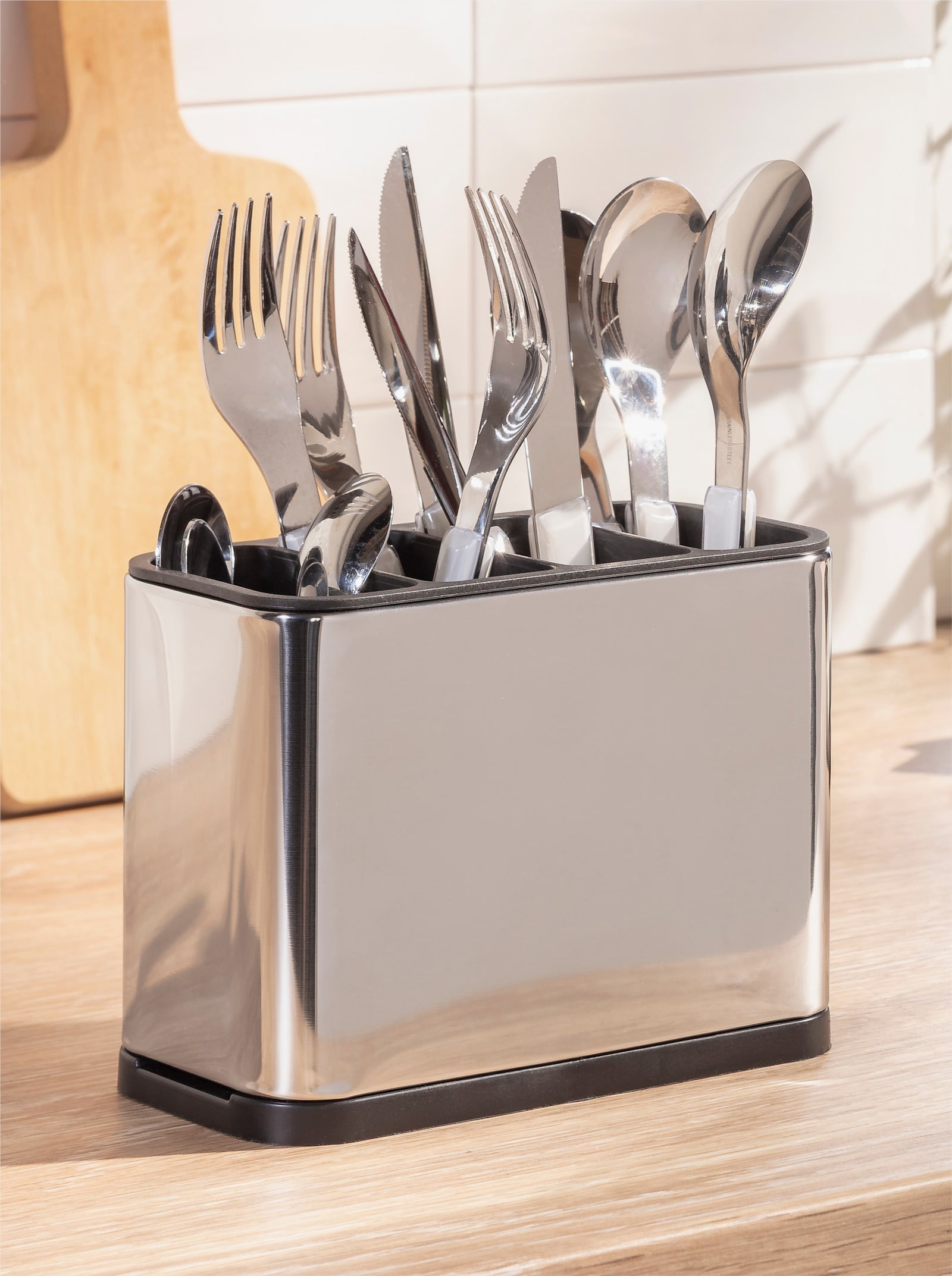 heine home Abtropfkorb - silberfarben-schwarz