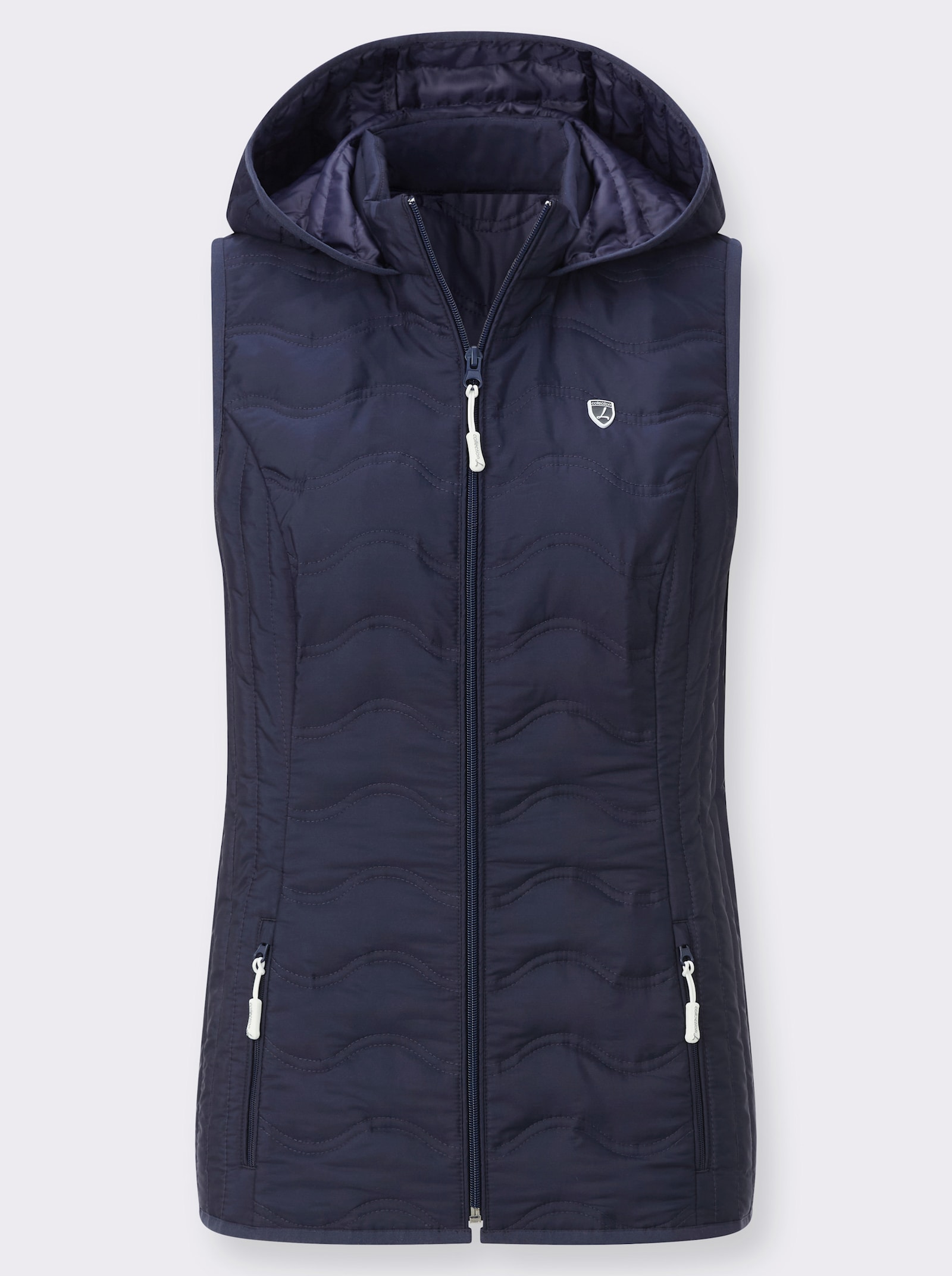 Steppweste mit verschiedener Steppung - marine