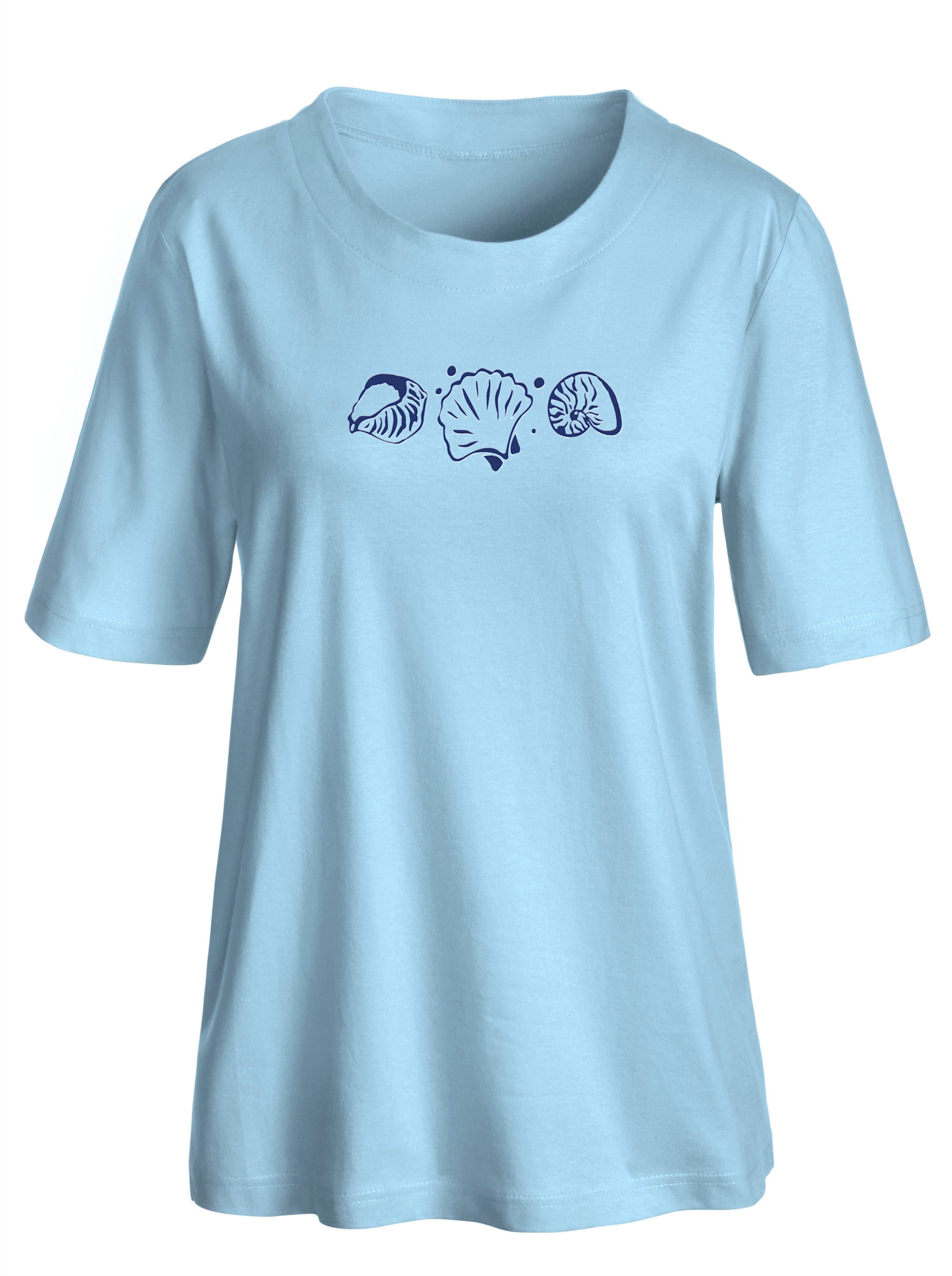 Sheego Damen Hellblau Kurzarmshirt - Bild 2
