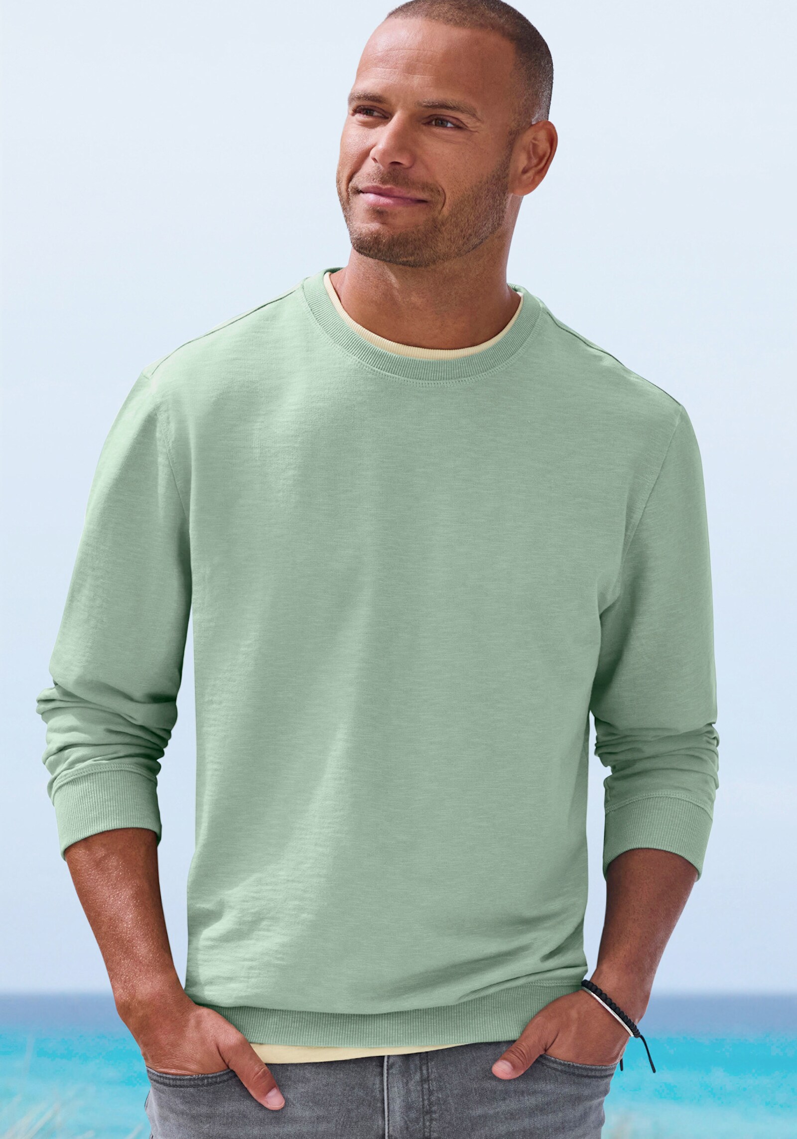 John Devin Shirt met lange mouwen - salie