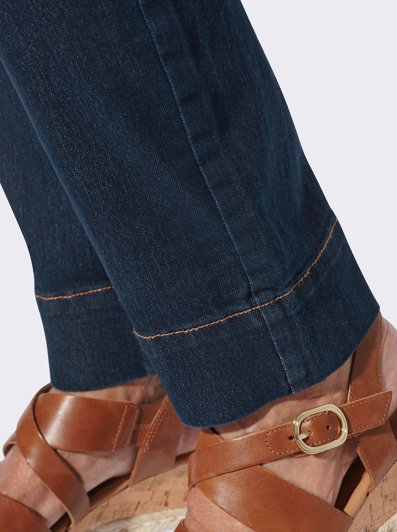 Chinohose in Denim-Qualität - dark blue