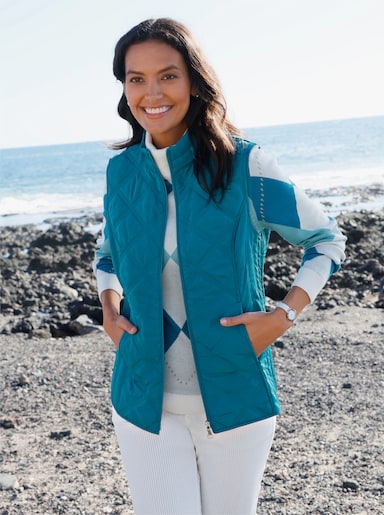 Steppweste mit seitlichen Ziernähten - aquapetrol