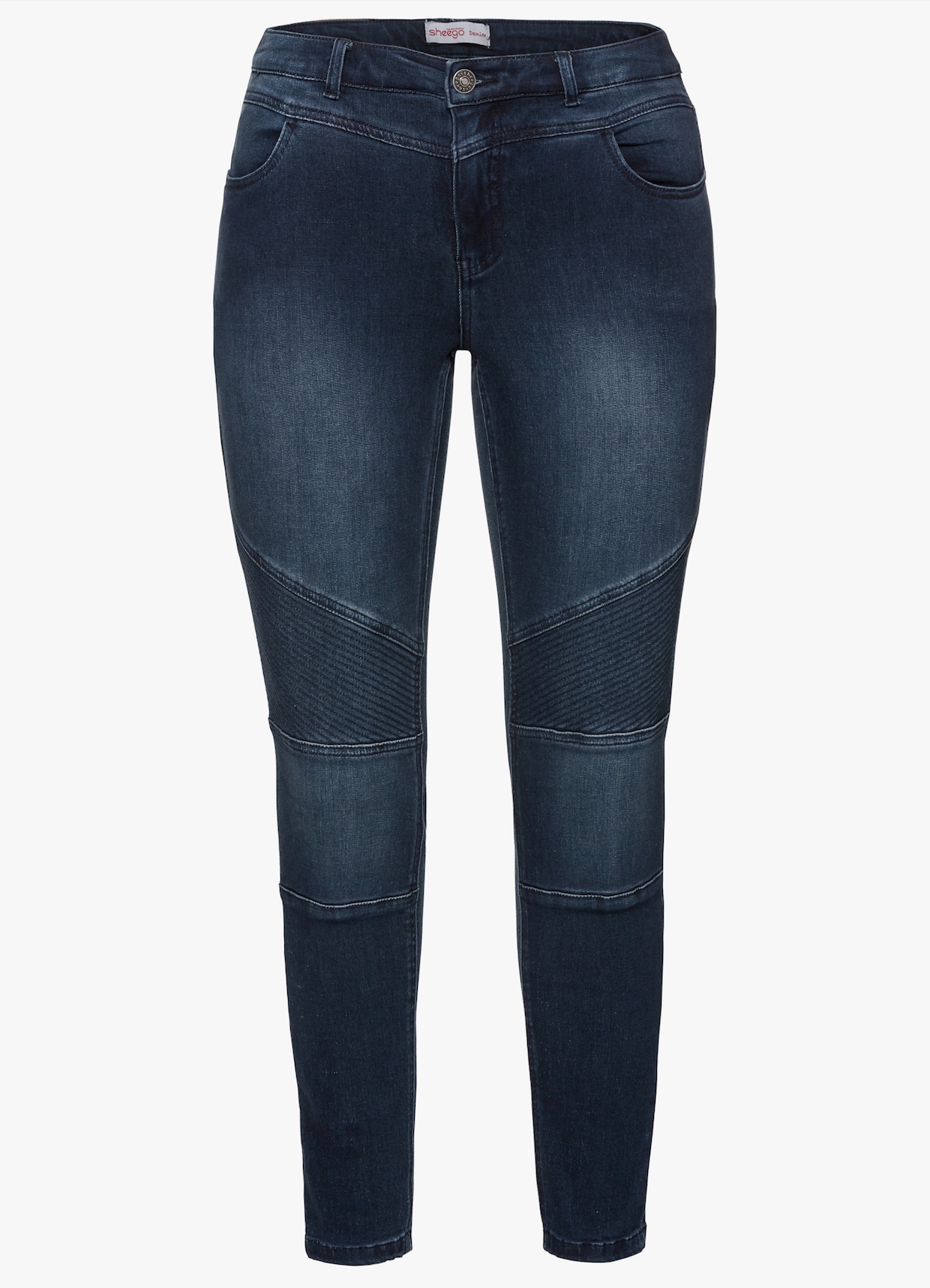 sheego Skinny Jeans - dark blue denim