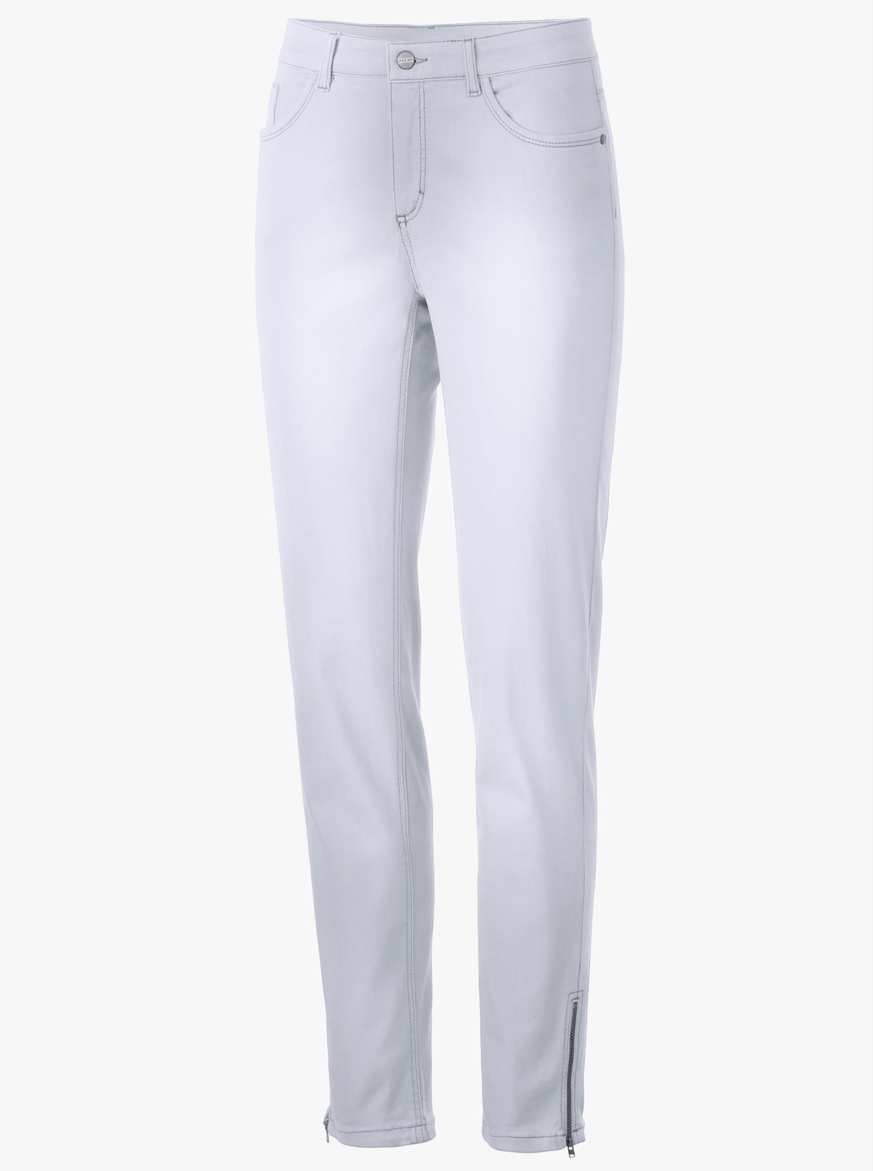 Ascari Strečové džíny - bílá