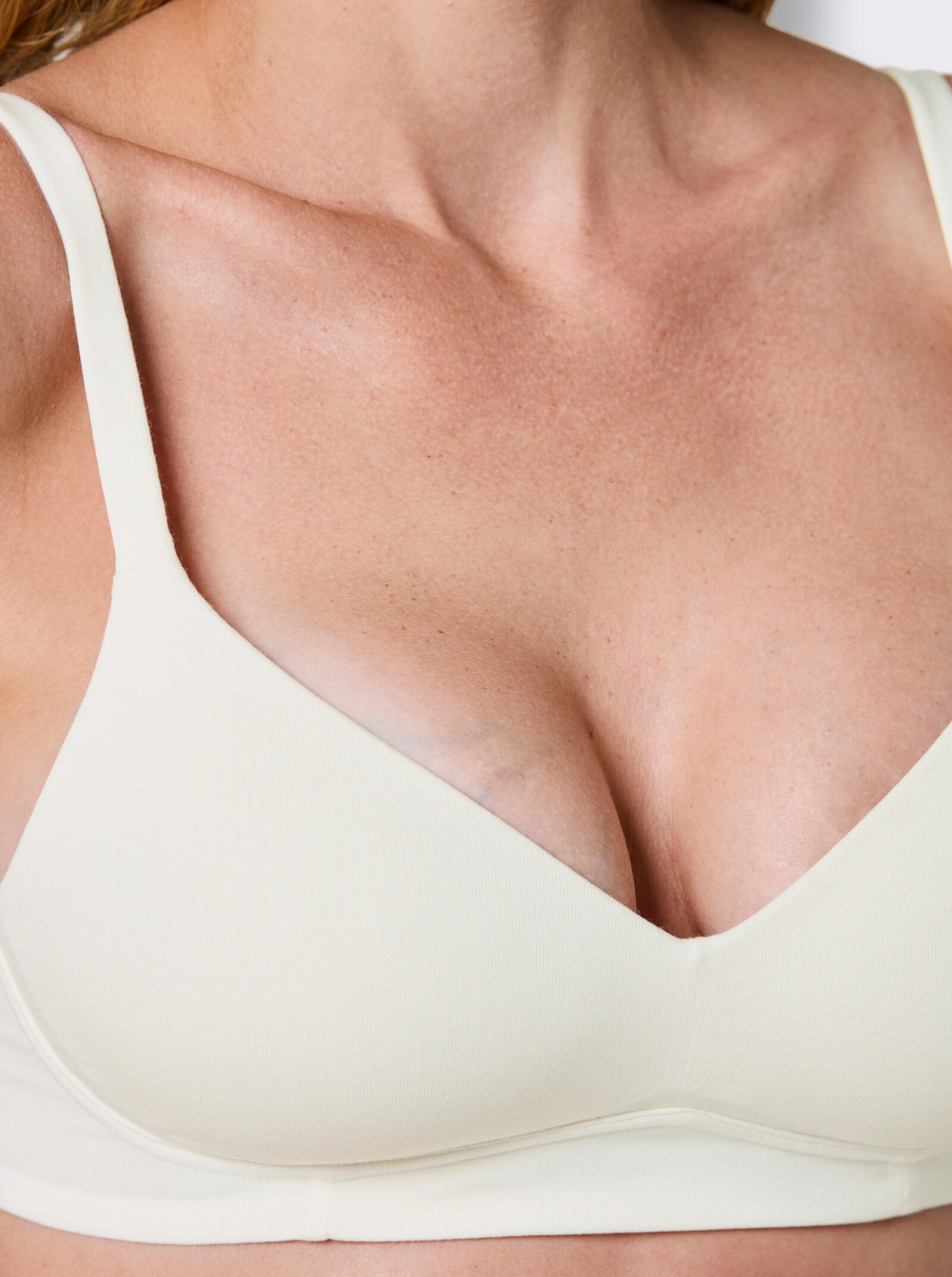 Schalen-BH ohne Bügel - ecru