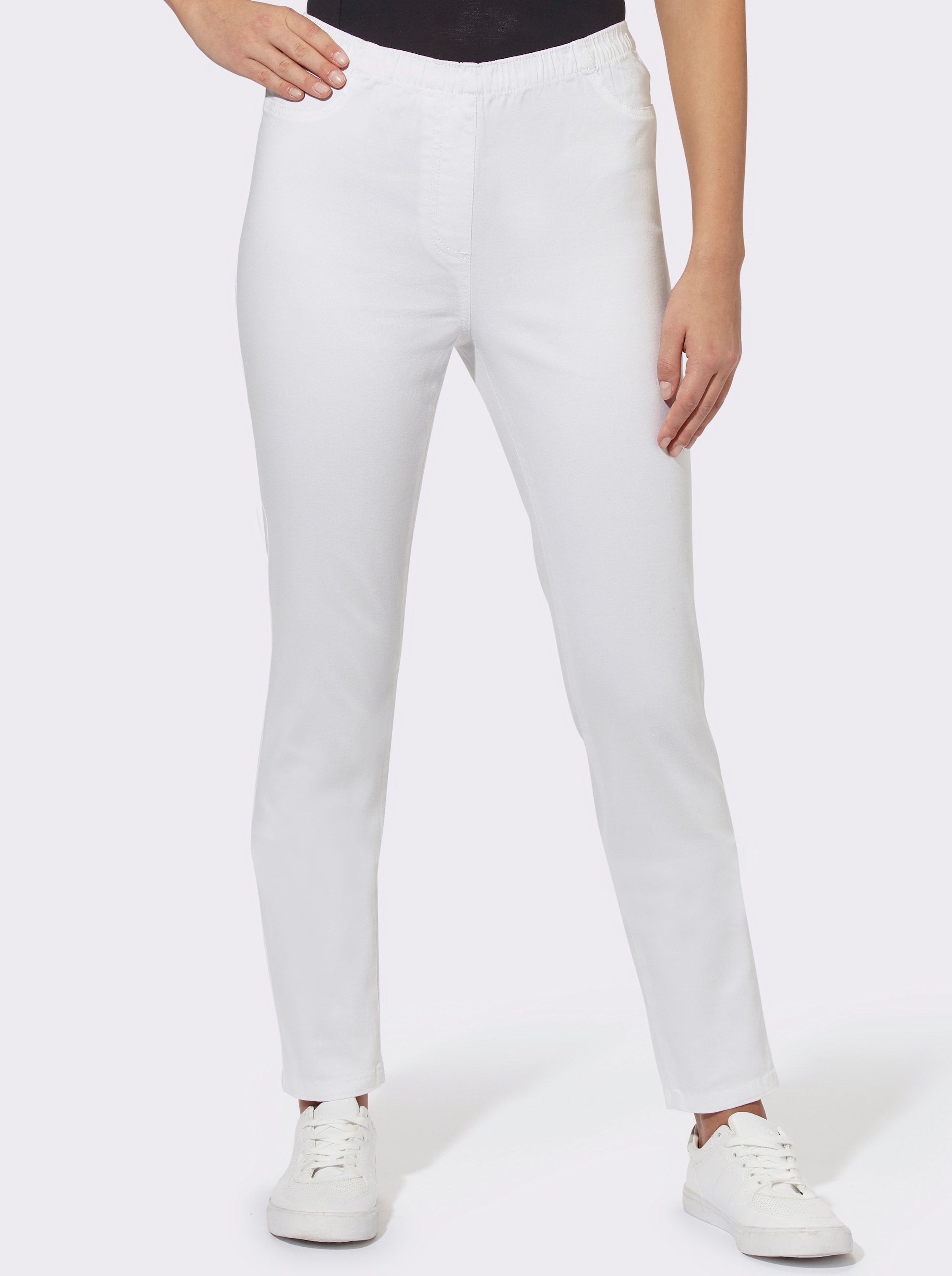 Classic Jeggings by Cafe Latte - White