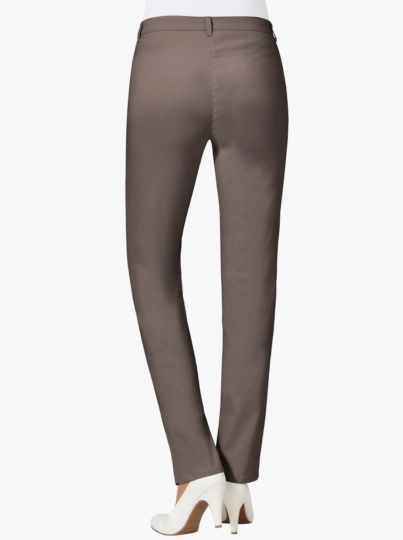 Stehmann Comfort line Stretch-Hose mit Zier-Taschen vorne - stein