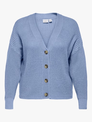 ONLY CARMAKOMA Strickjacke - blue heron
