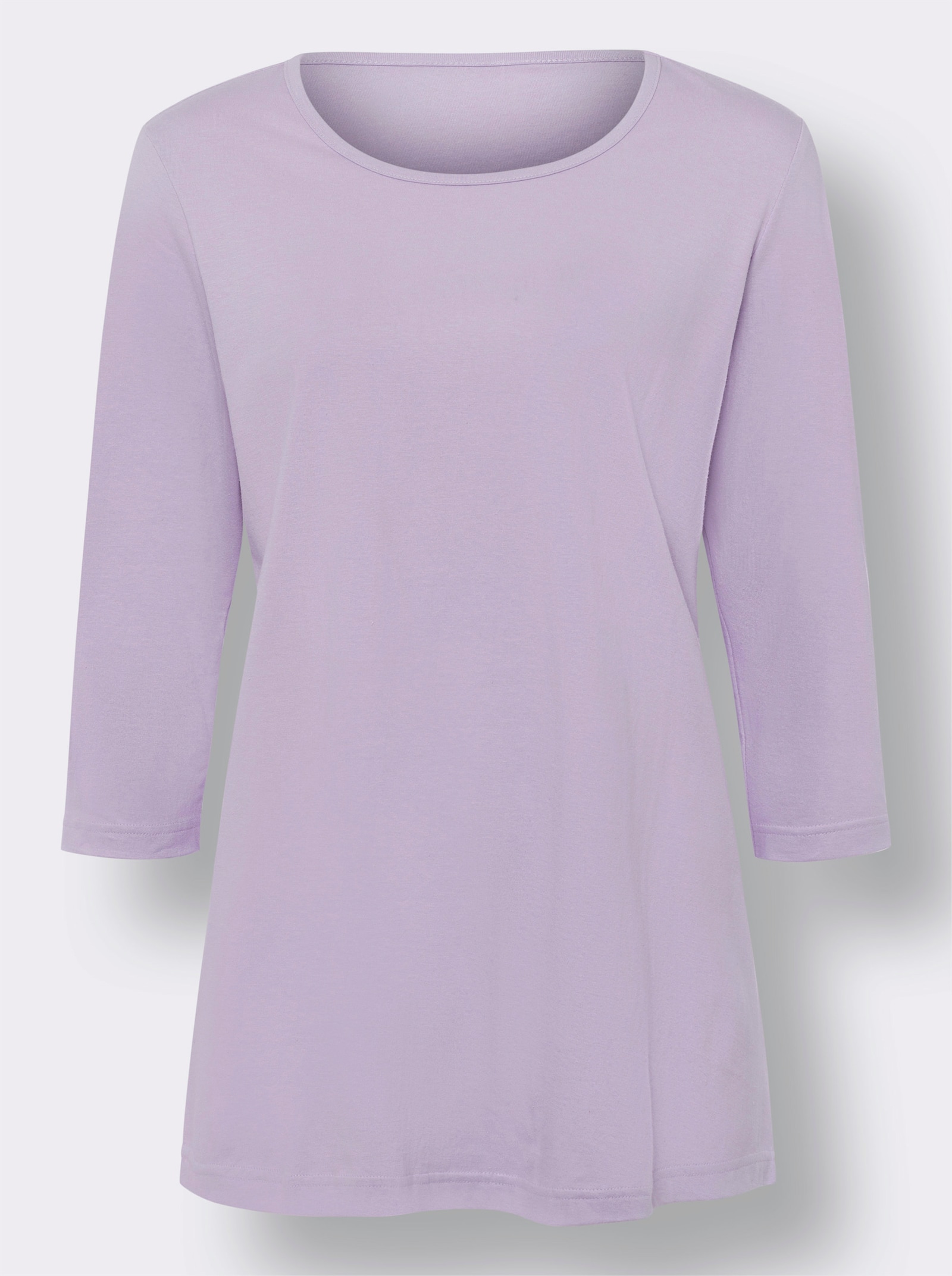Lang shirt per 2 stuks - lila + mint