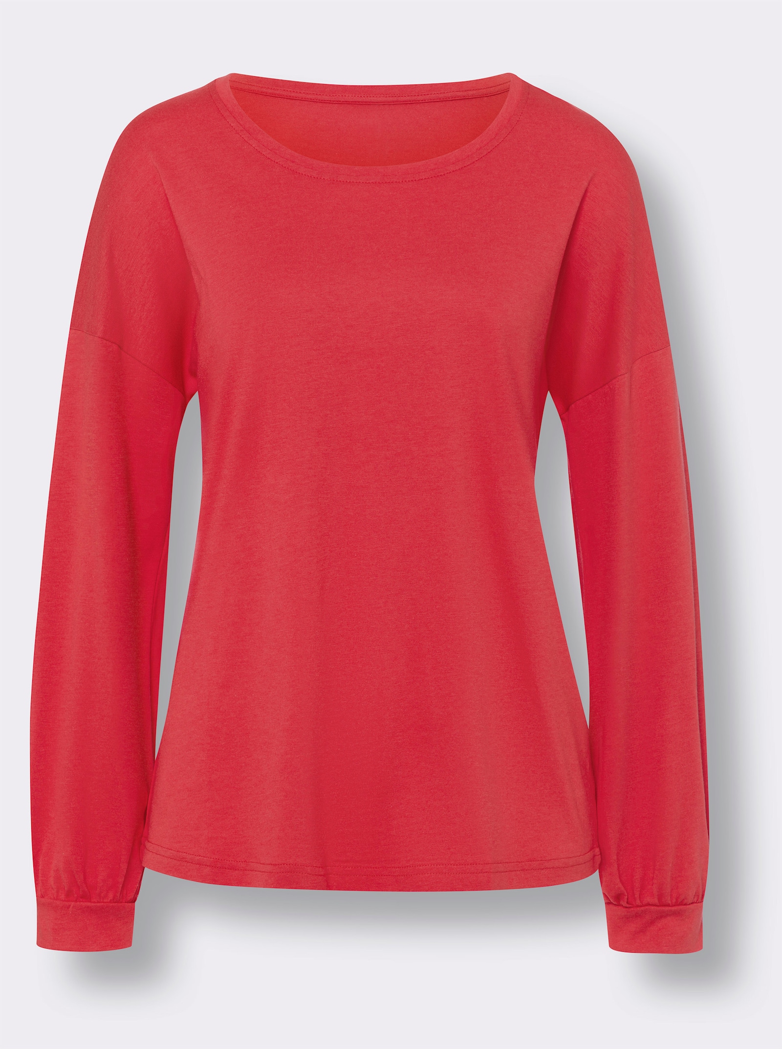 Tričko pro volný čas se širokými rukávy - humrová