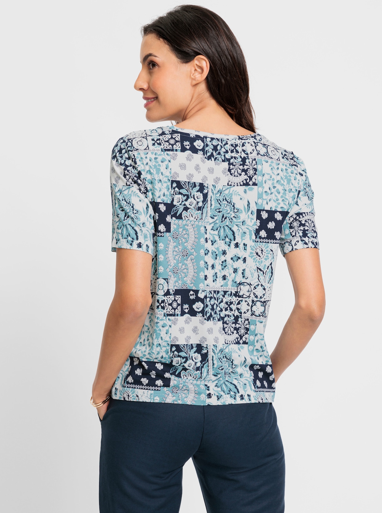 Print-Shirt - marine-ozean-bedruckt