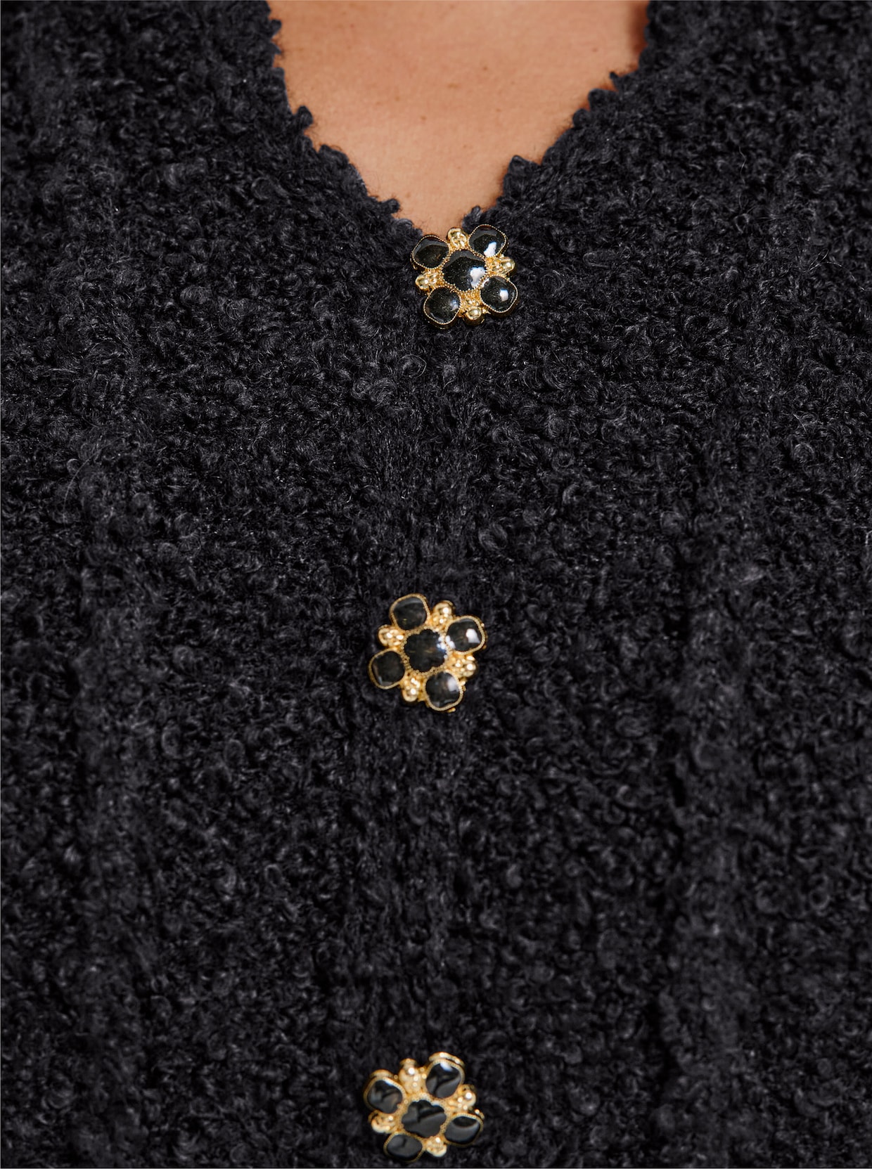 heine veste en tricot - noir