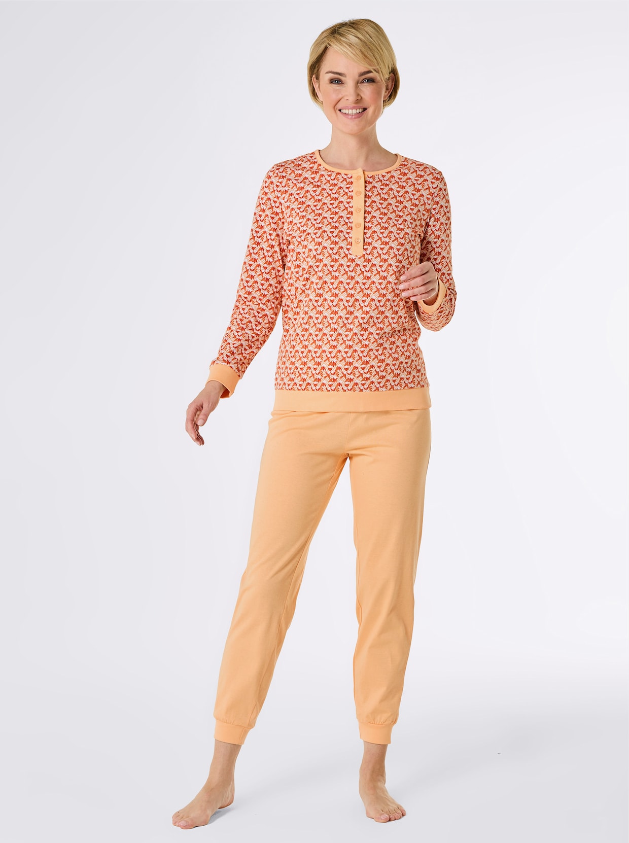wäschepur Pyjama's - lila + apricot