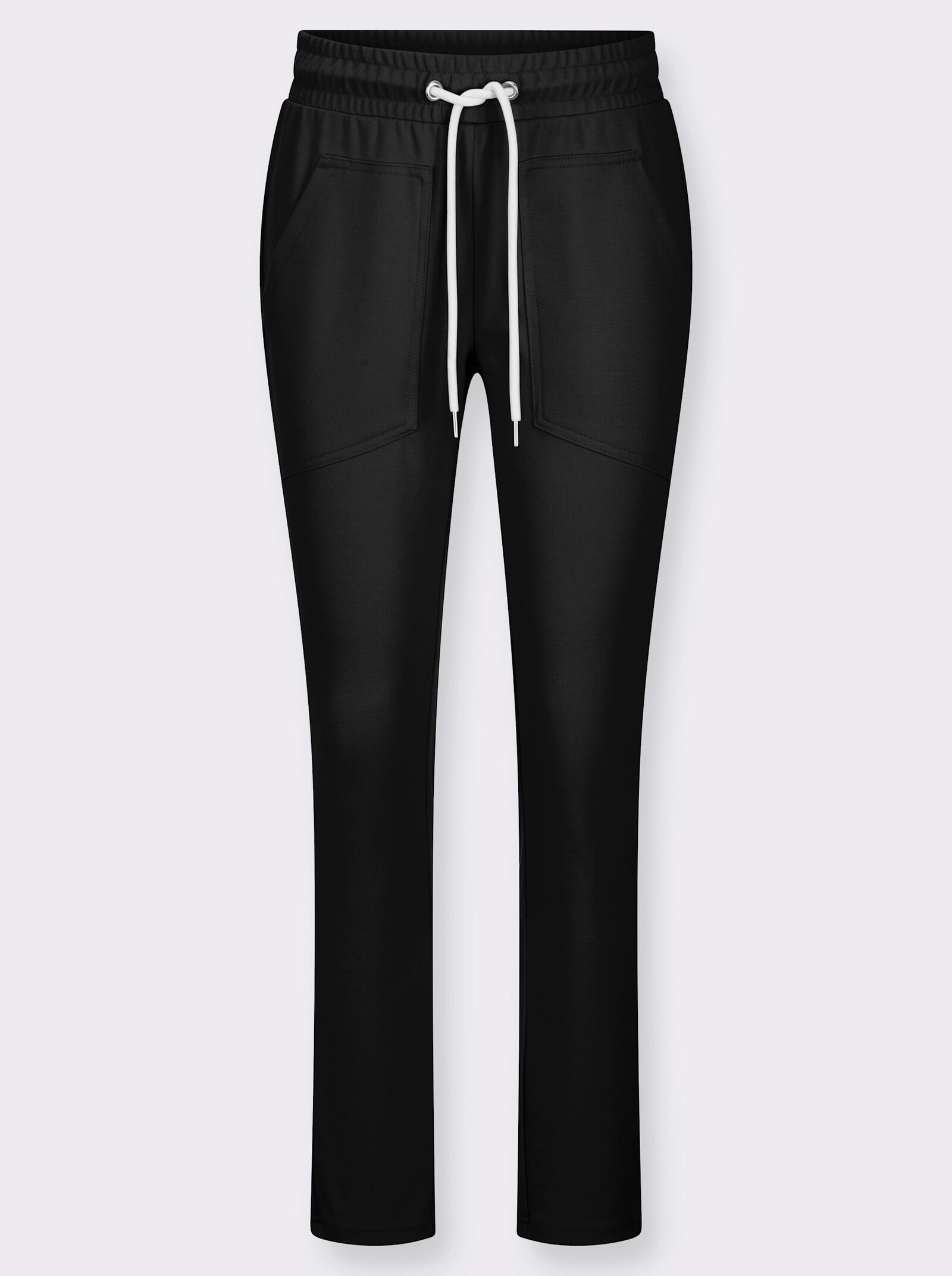 Jogg Pants mit Rundum-Dehnbund - schwarz