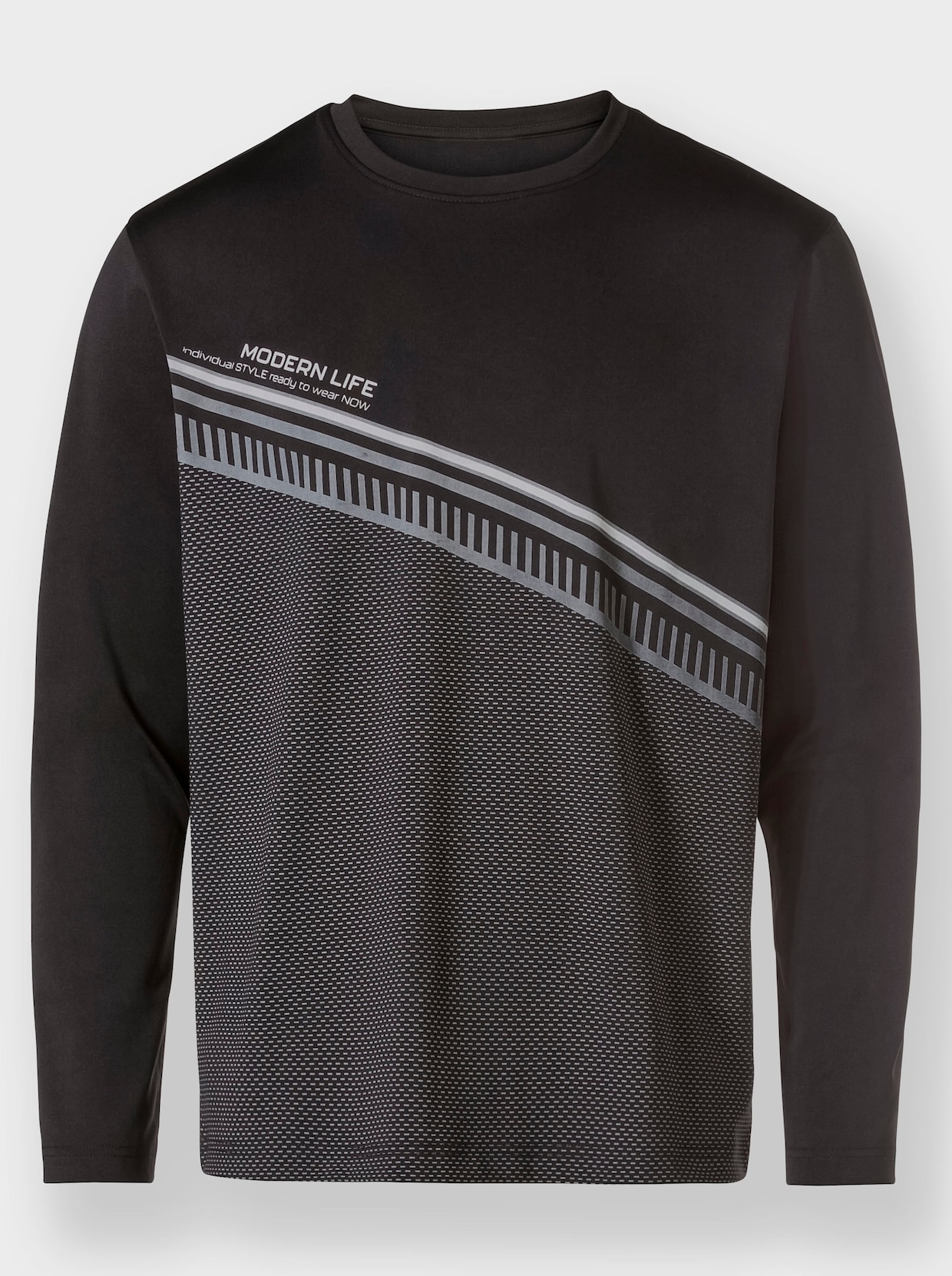 Catamaran Sports Funktions-Shirt - schwarz-steingrau-bedruckt
