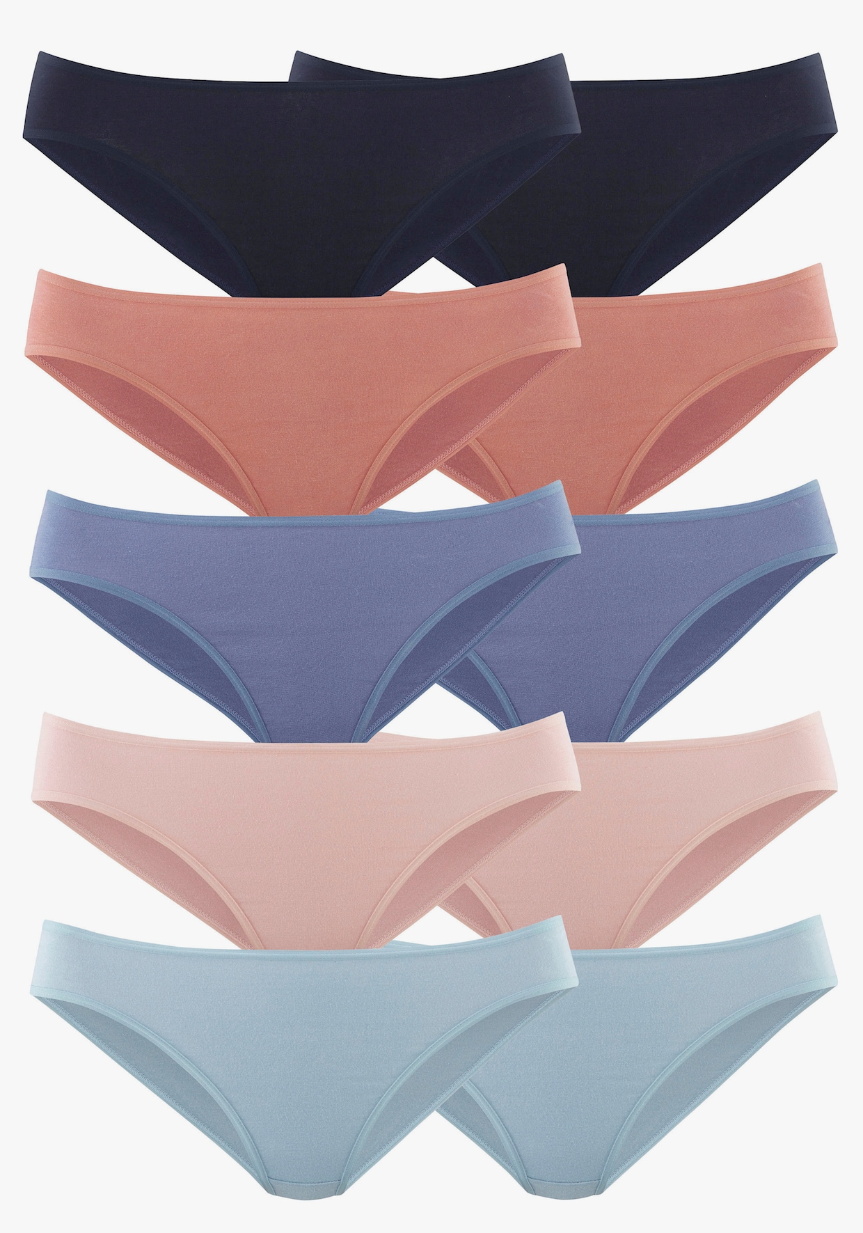 petite fleur Bikinislip - mix van blauw en apricot