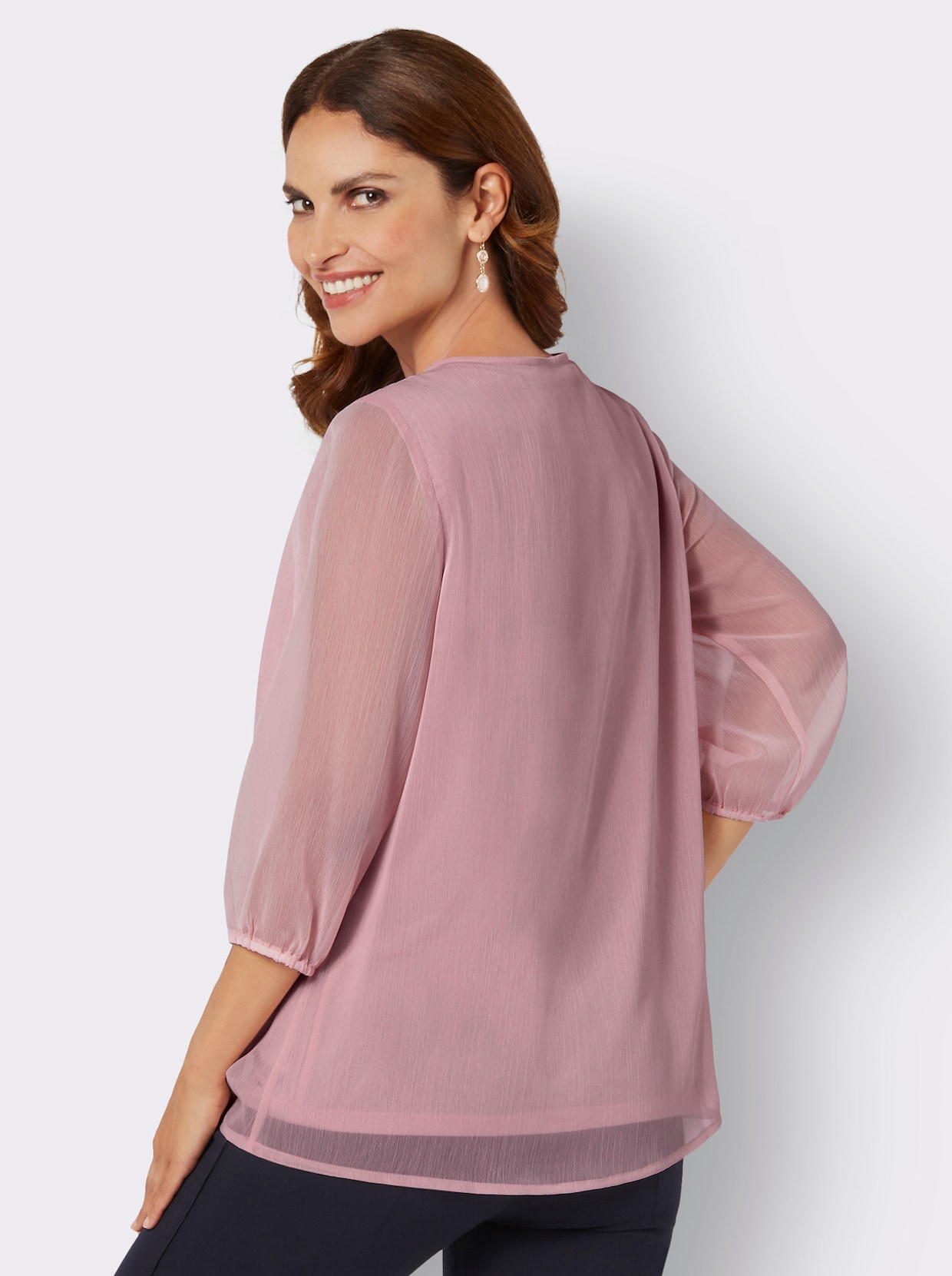 Comfortabele blouse - hortensia