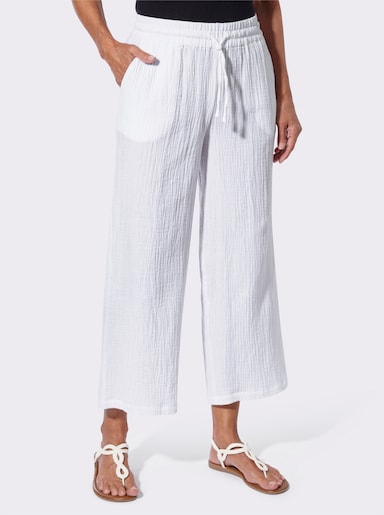 Culotte in Struktur-Qualität - weiss