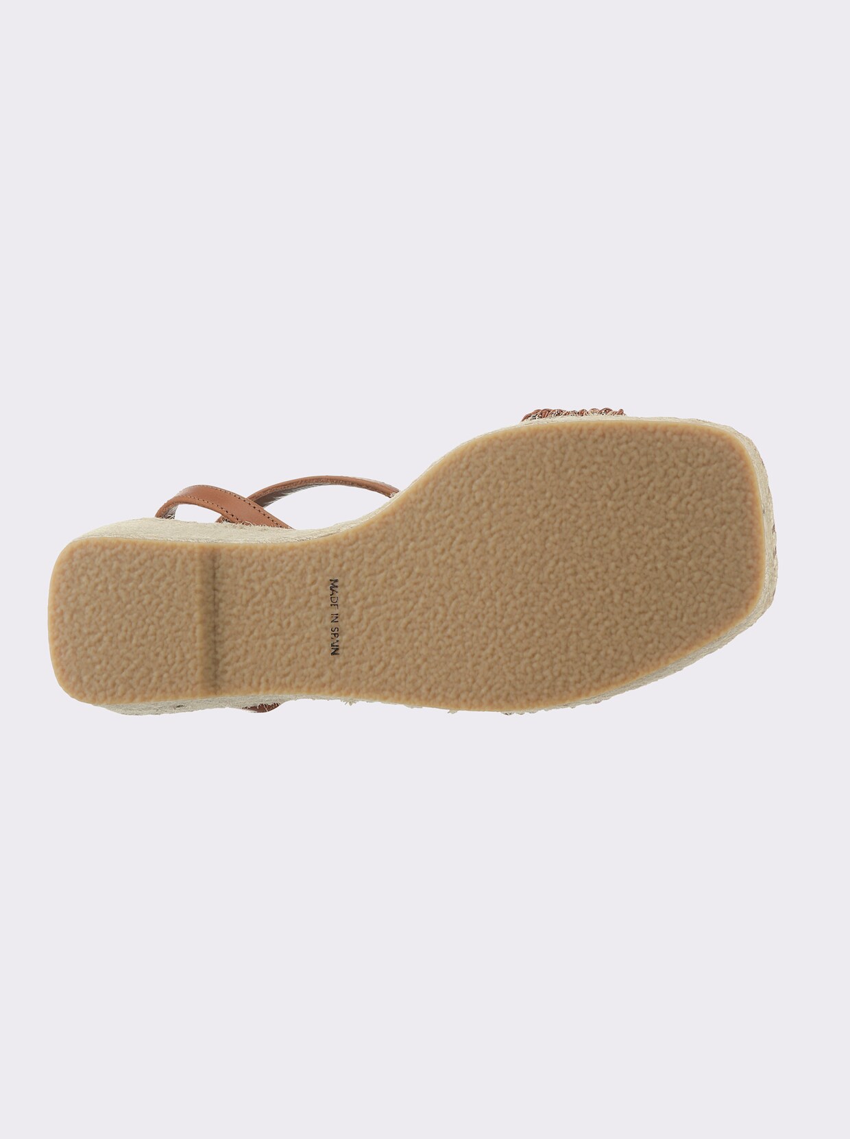 heine Keilsandalette - cognac