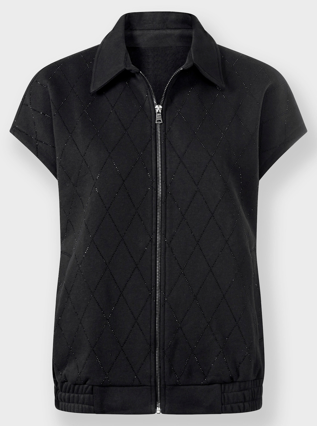 heine Sweatvest - zwart