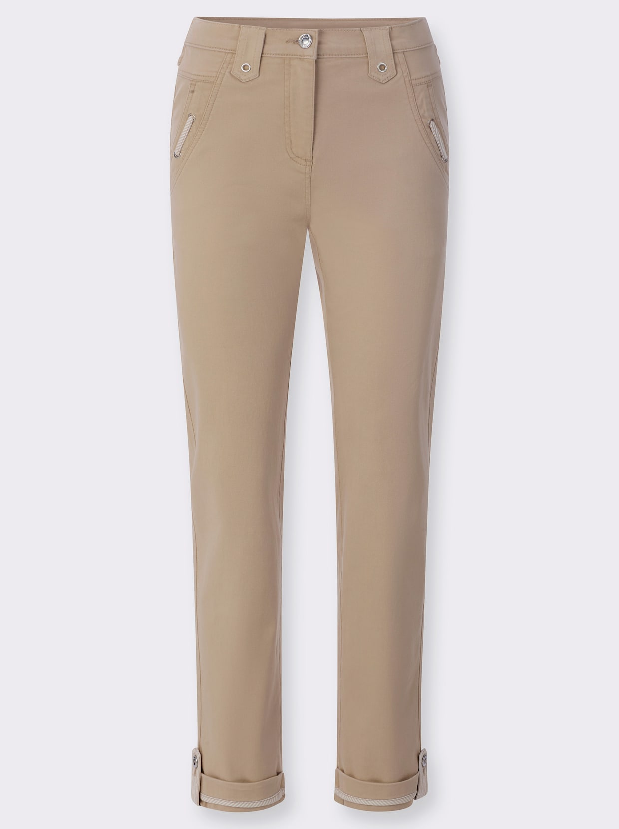 Schlupfjeans - beige