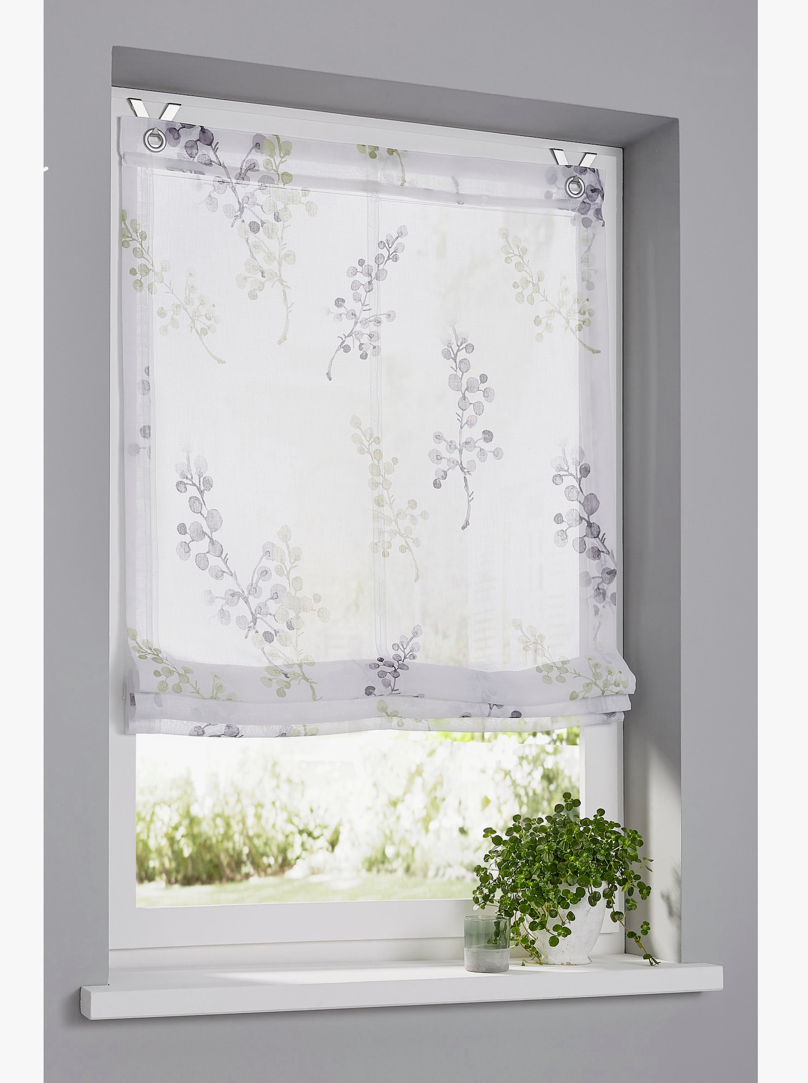 heine home Raffrollo - grün-weiß