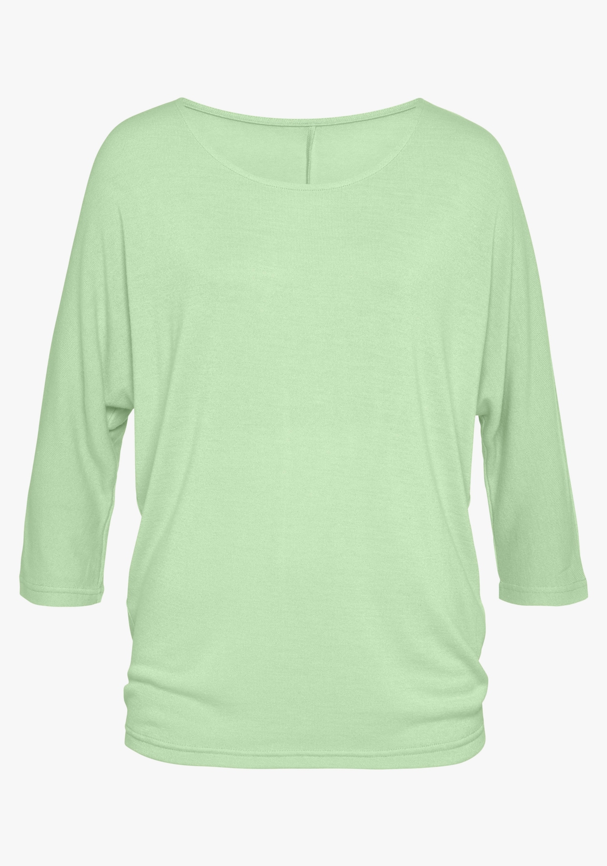 LASCANA T-shirt à manches 3/4 - vert clair