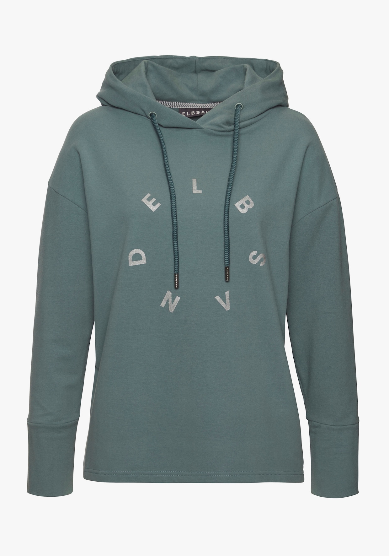 Elbsand Sweatshirt met capuchon - petrol