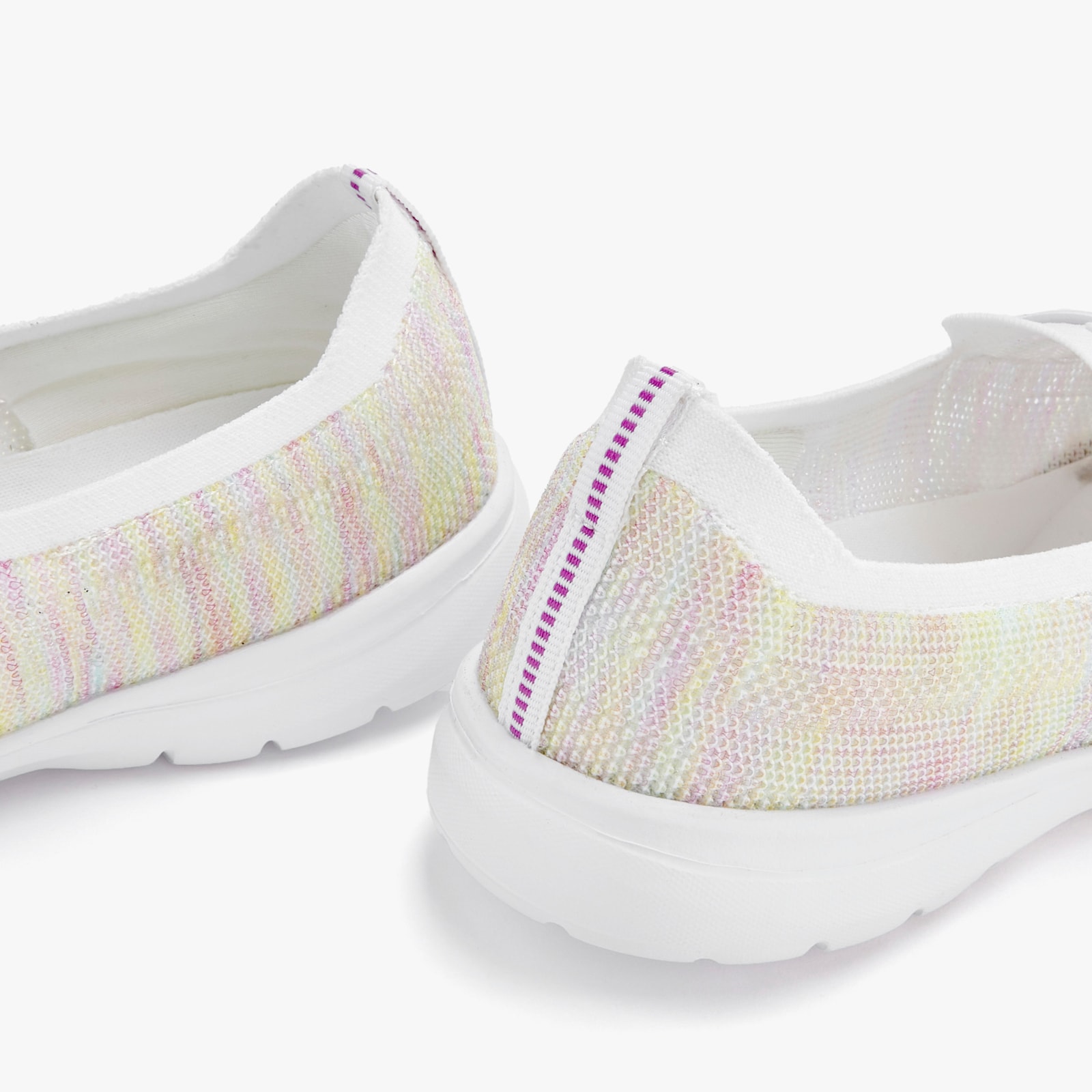 LASCANA Sneaker - gelb/pink meliert