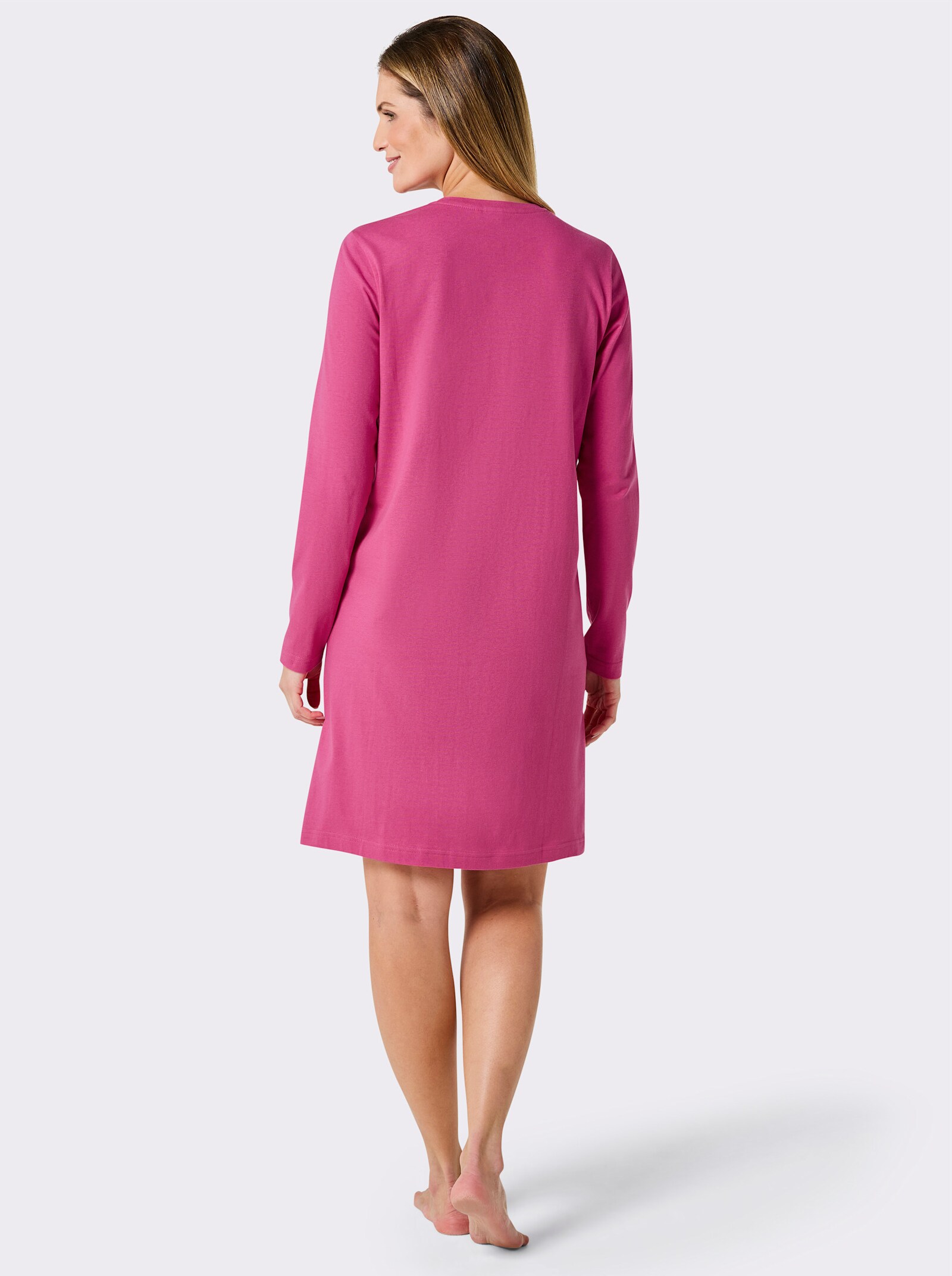 wäschepur Sleepshirts - fuchsia-bedruckt + fuchsia