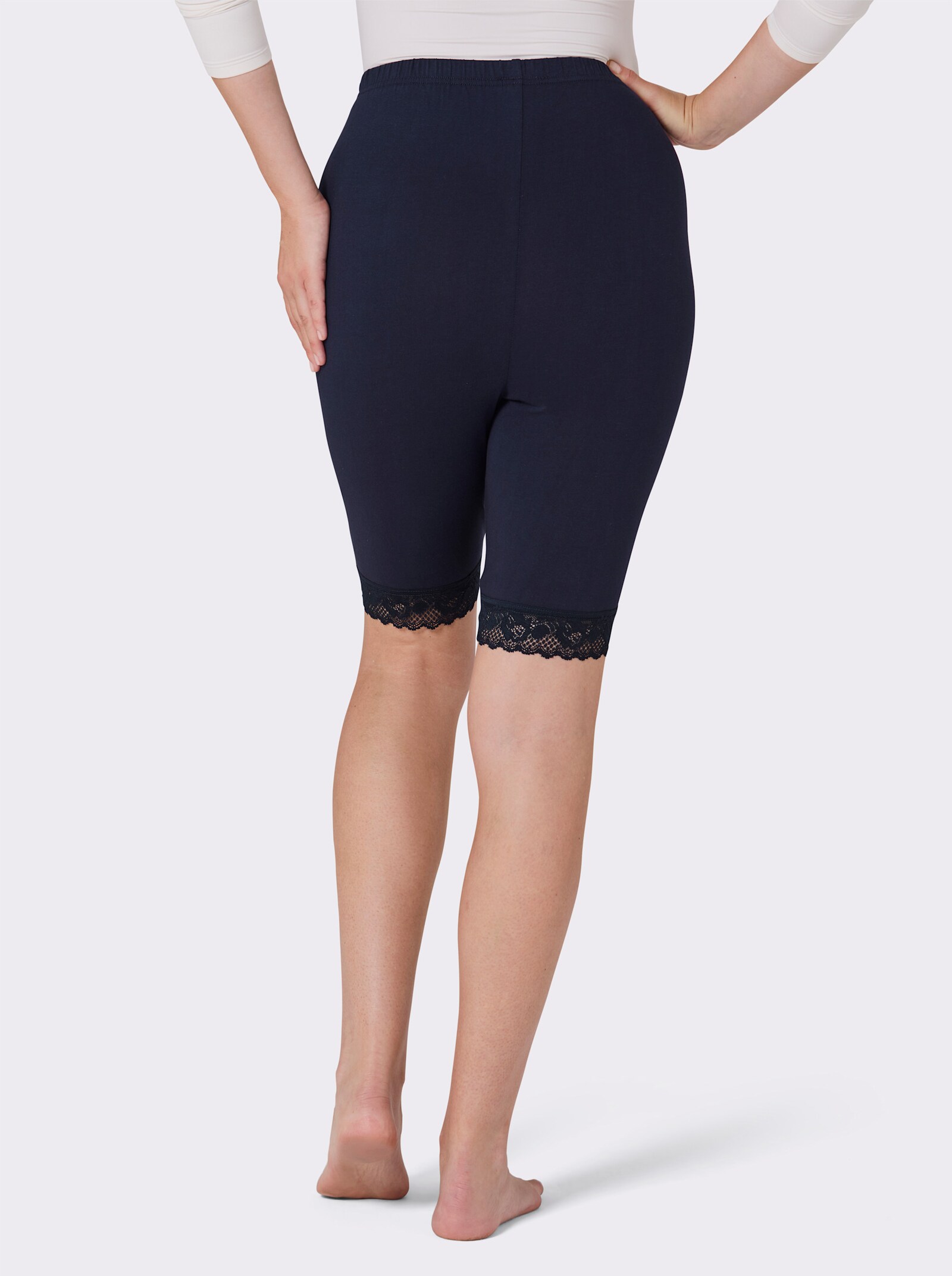 feel good Leggings - schwarz + marine